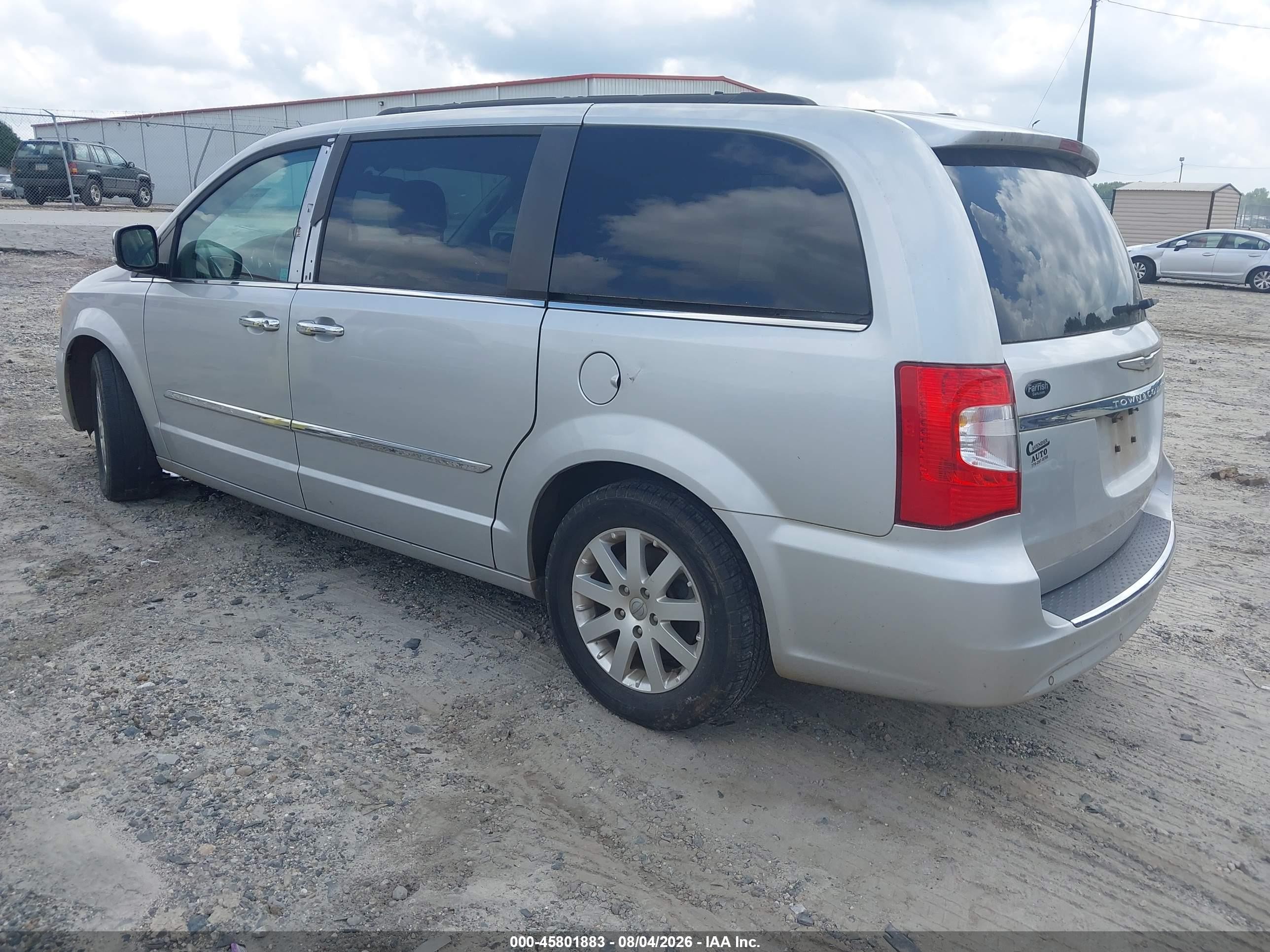 2012 Chrysler Town & Country Touring-l Silver vin: 2C4RC1CG1CR395149