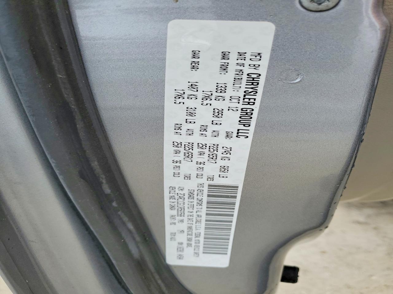 2013 Chrysler Town & Country Touring L Silver vin: 2C4RC1CG1DR583588