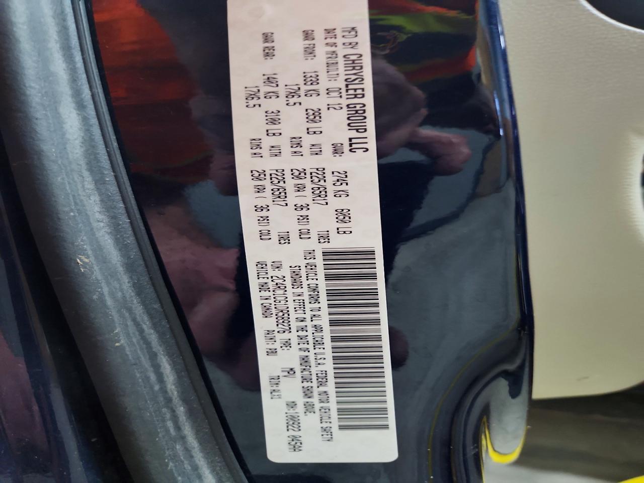 2013 Chrysler Town & Country Touring L Blue vin: 2C4RC1CG1DR589276