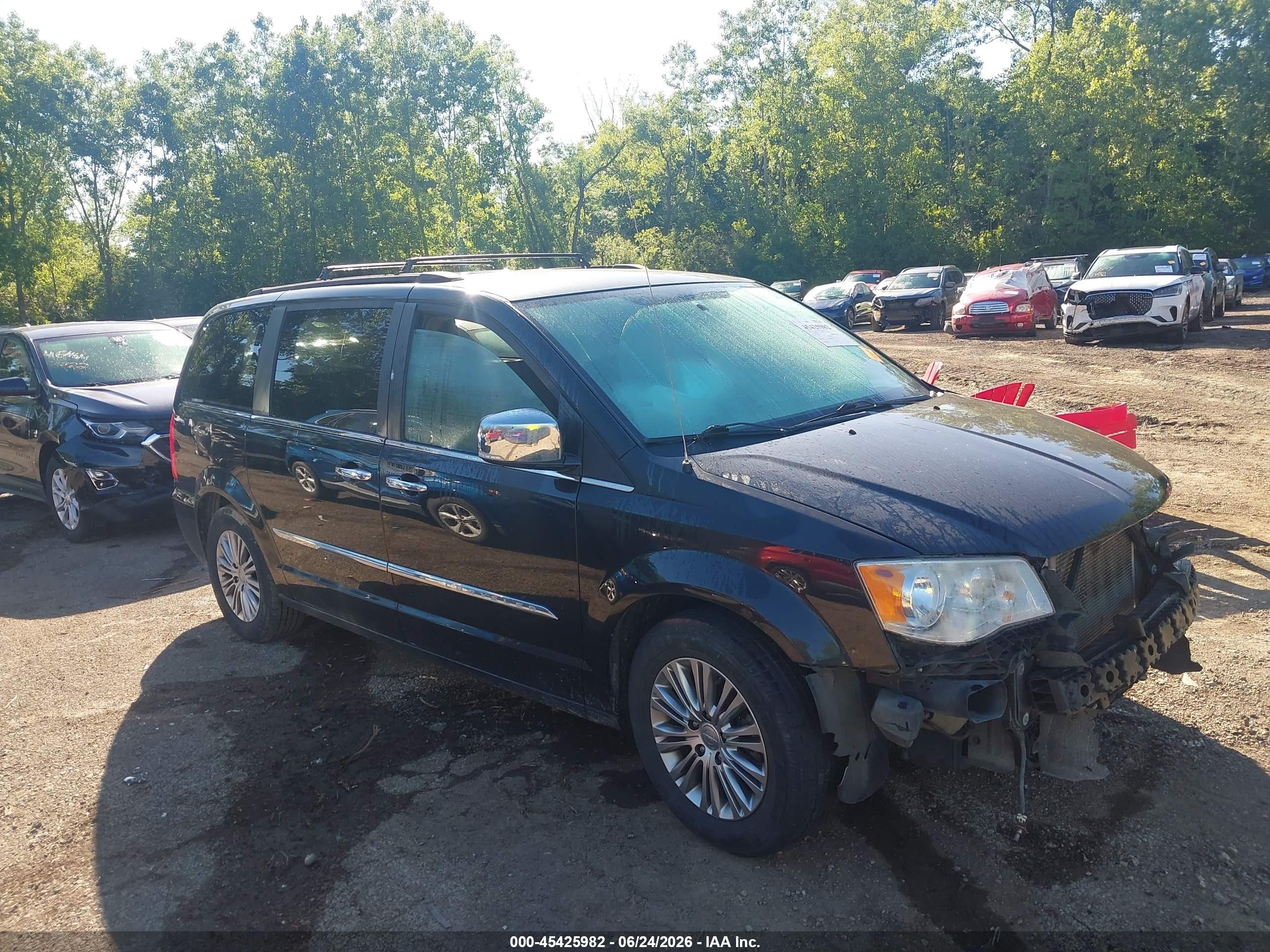 2013 Chrysler Town & Country Touring-l Черный vin: 2C4RC1CG1DR641750