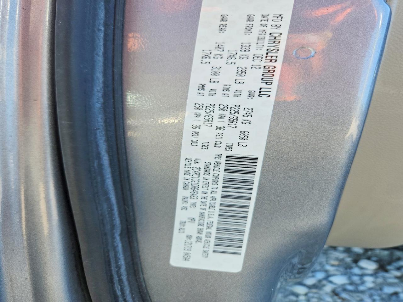 2013 Chrysler Town & Country Touring L Silver vin: 2C4RC1CG1DR646463