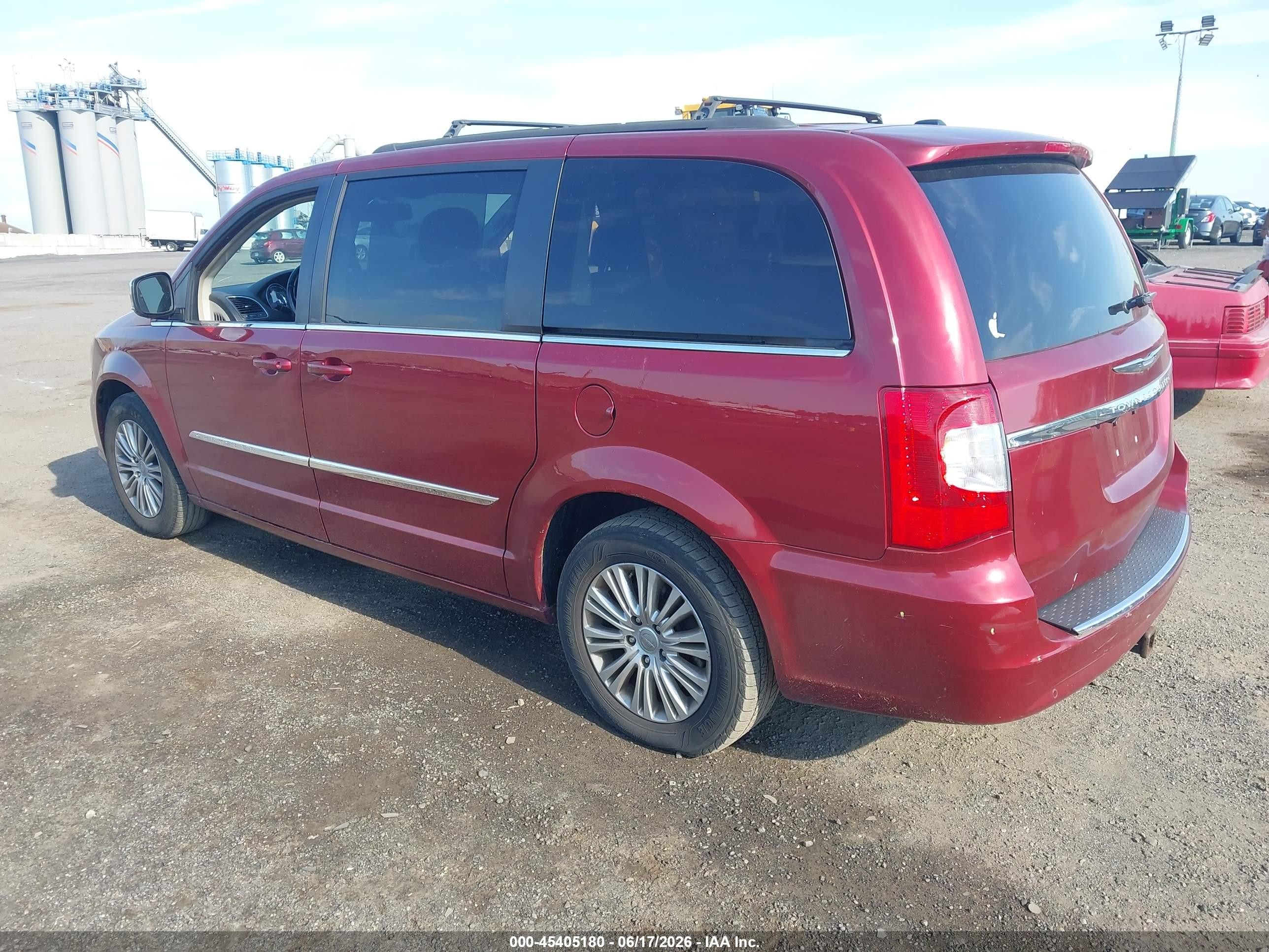 2013 Chrysler Town & Country Touring-l Красный vin: 2C4RC1CG1DR647080