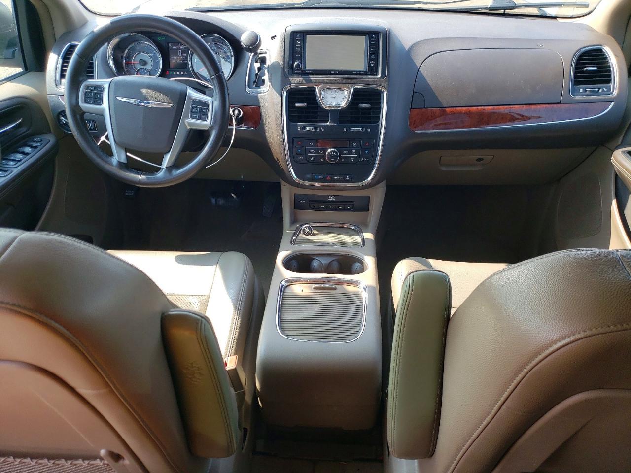2014 Chrysler Town & Country Touring L White vin: 2C4RC1CG1ER107777