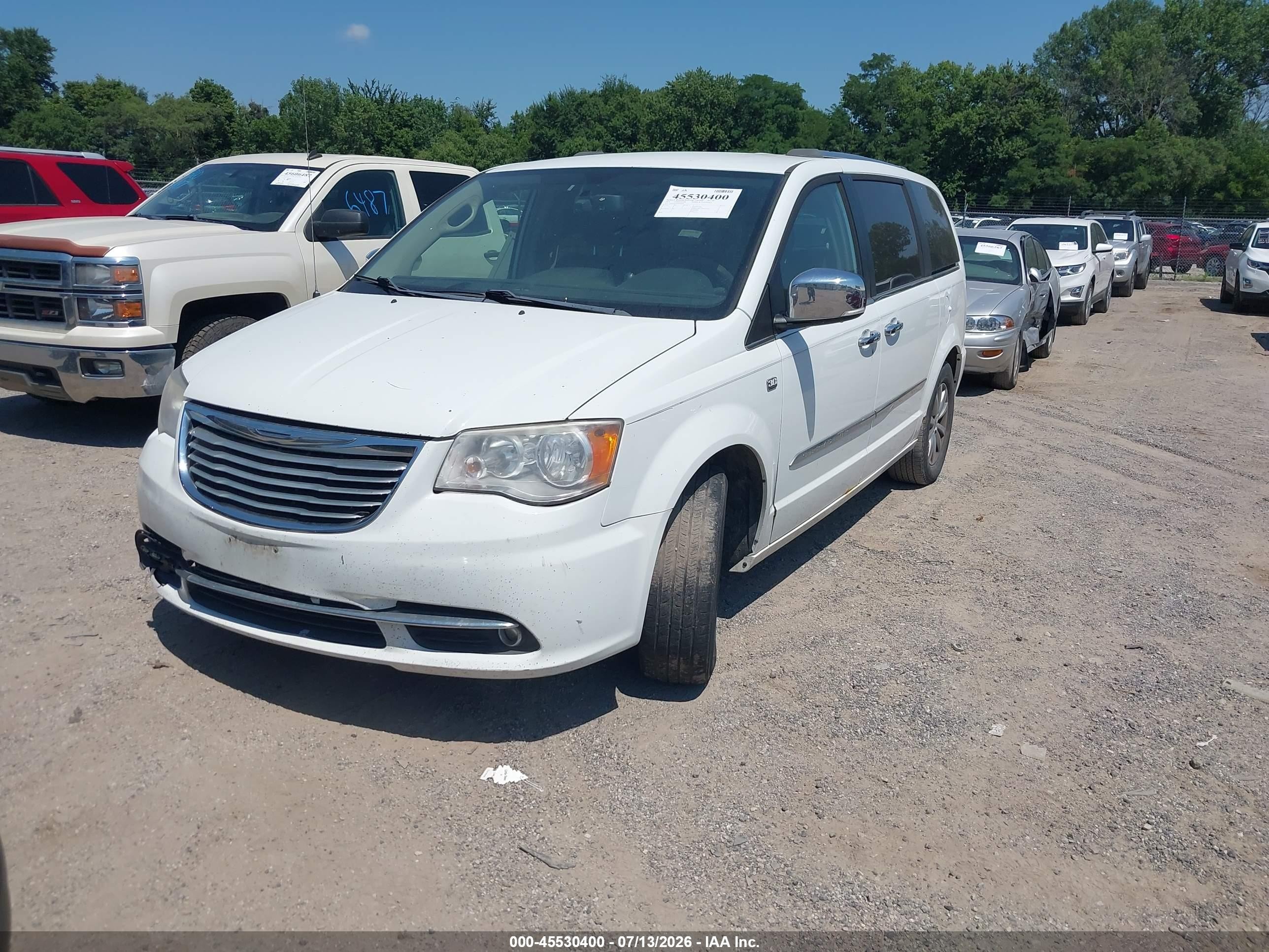 2014 Chrysler Town & Country Touring-l 30th Anniversary Белый vin: 2C4RC1CG1ER426791