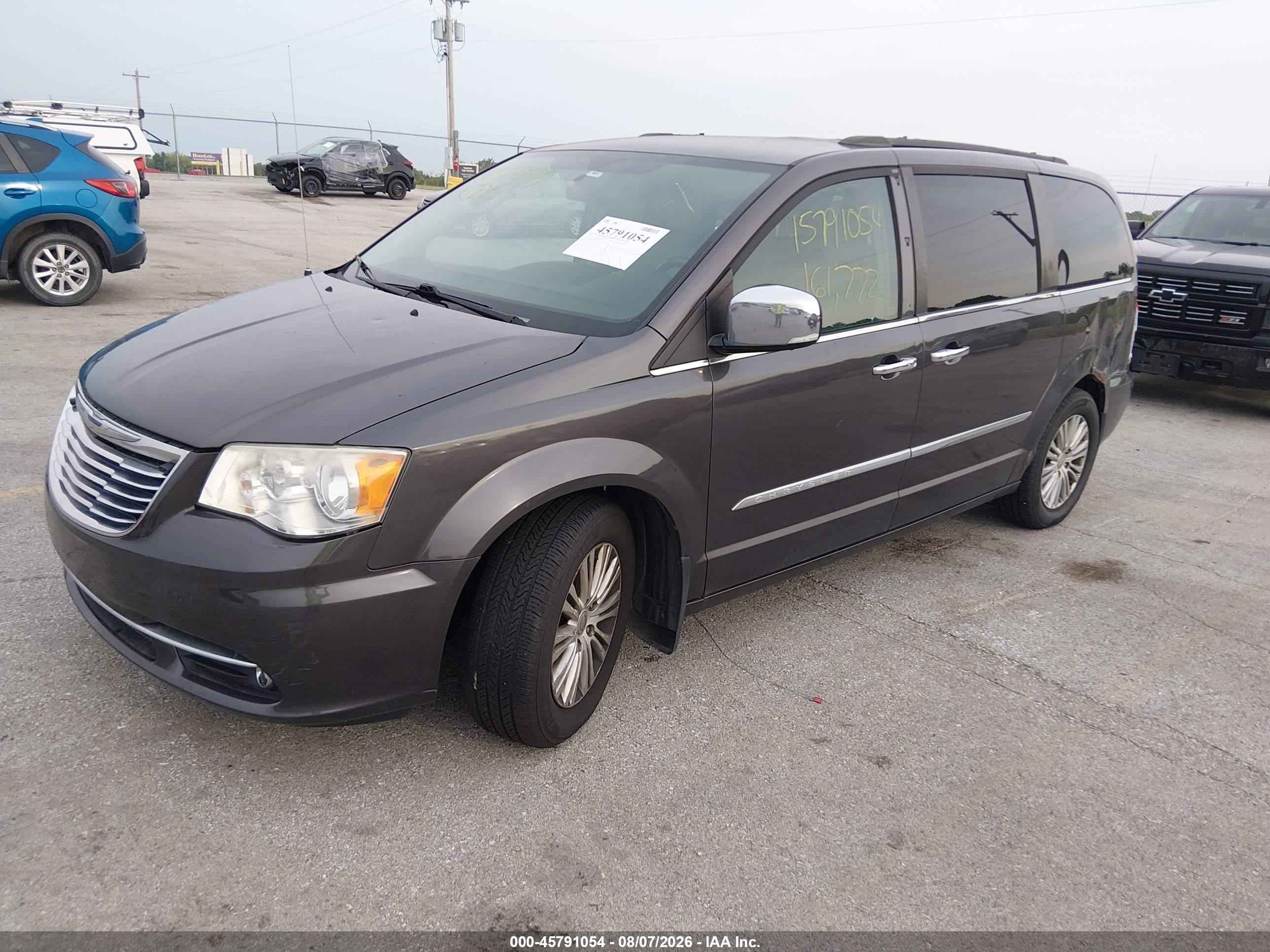 2015 Chrysler Town & Country Touring-l Gray vin: 2C4RC1CG1FR526147