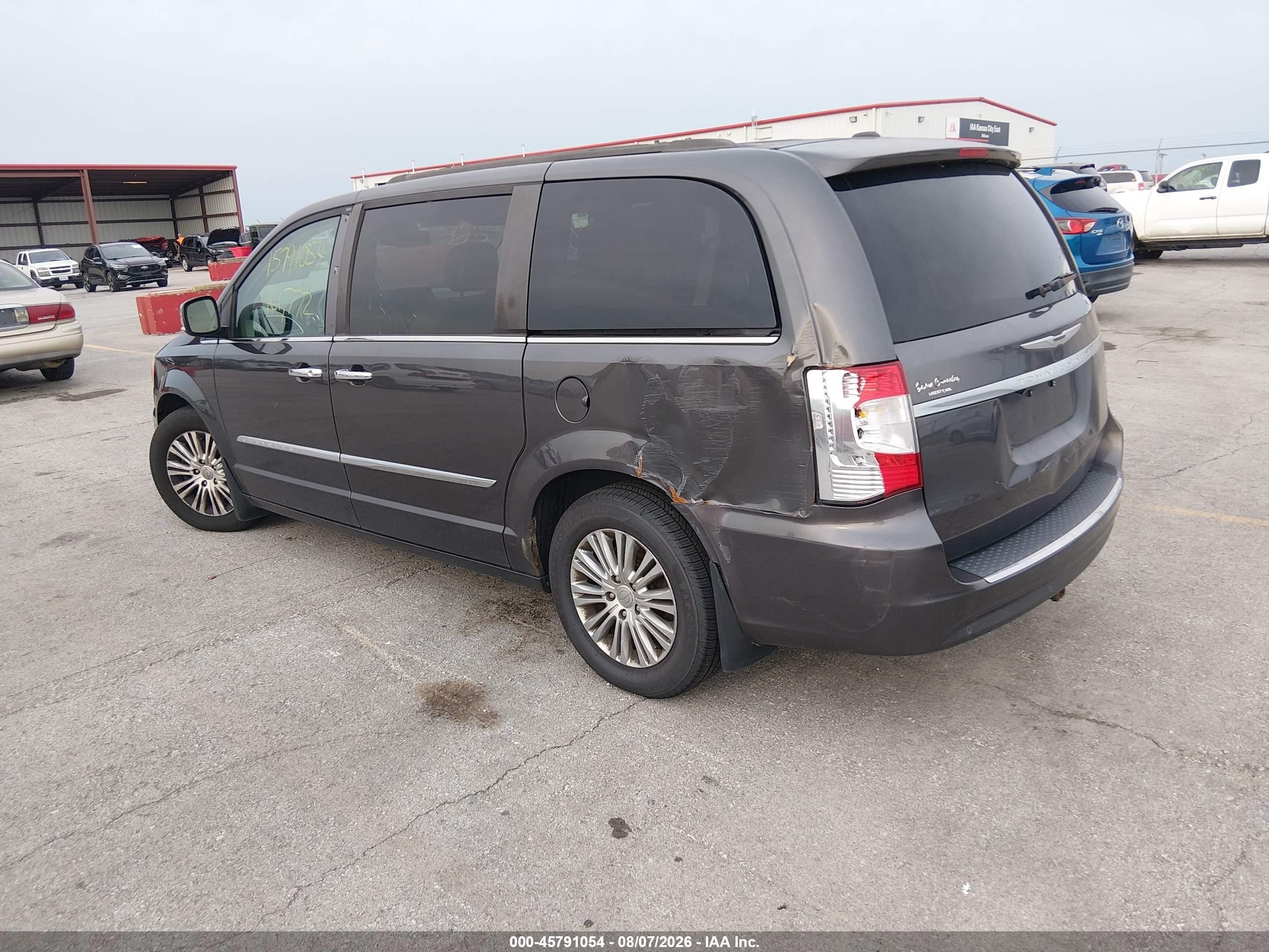 2015 Chrysler Town & Country Touring-l Gray vin: 2C4RC1CG1FR526147