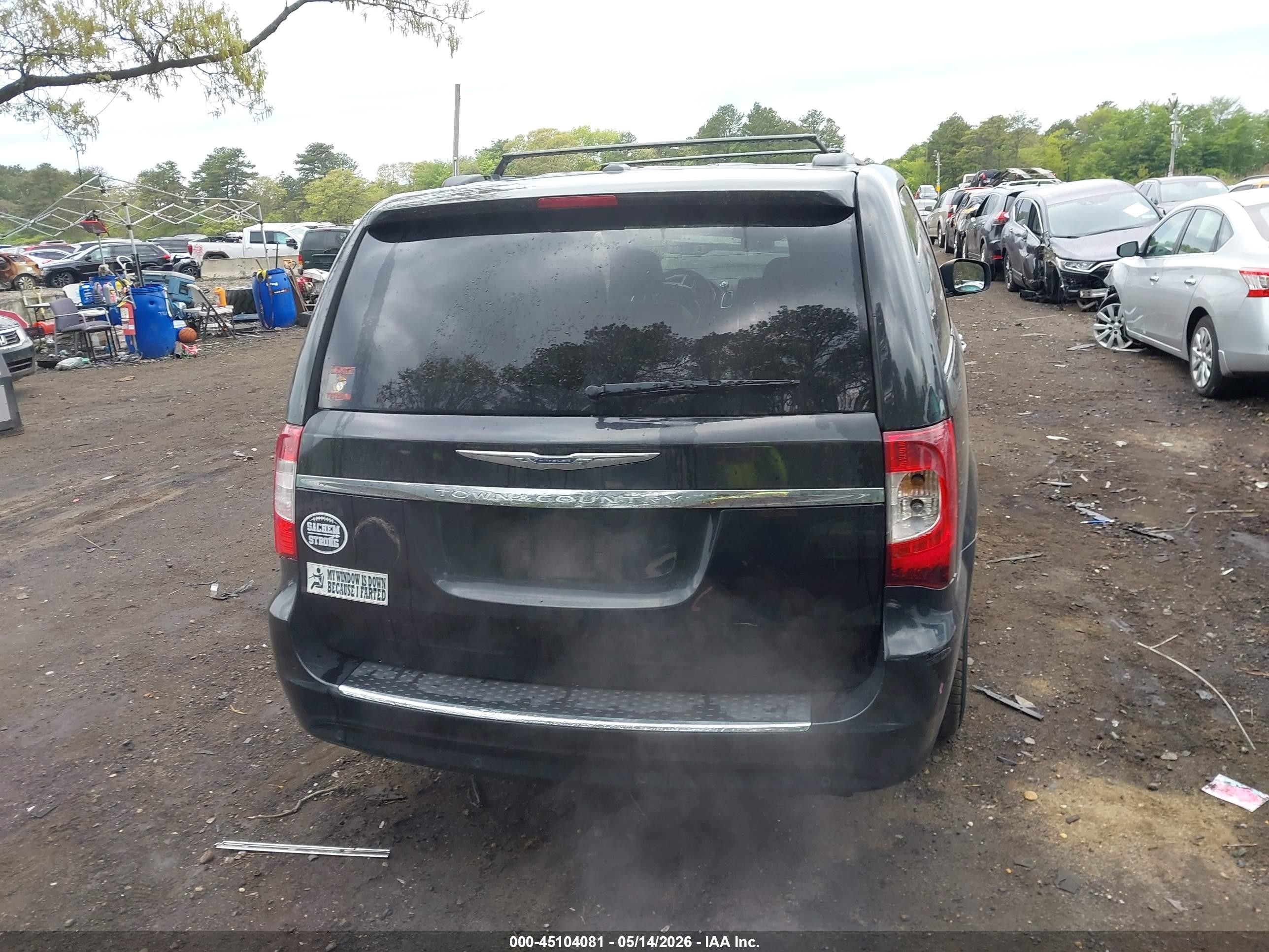 2015 Chrysler Town & Country Touring-l Black vin: 2C4RC1CG1FR731483
