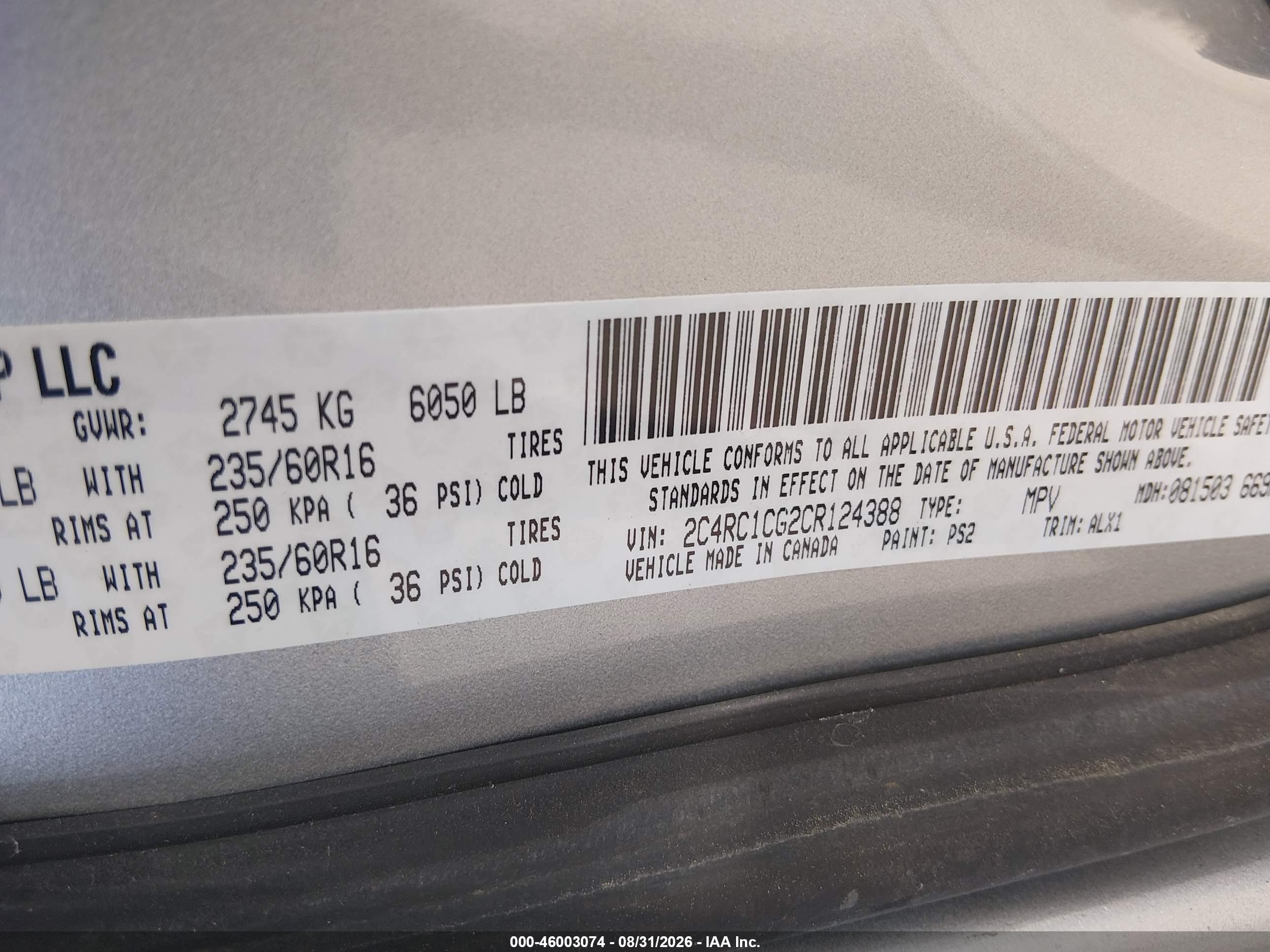 2012 Chrysler Town & Country Touring-l Silver vin: 2C4RC1CG2CR124388