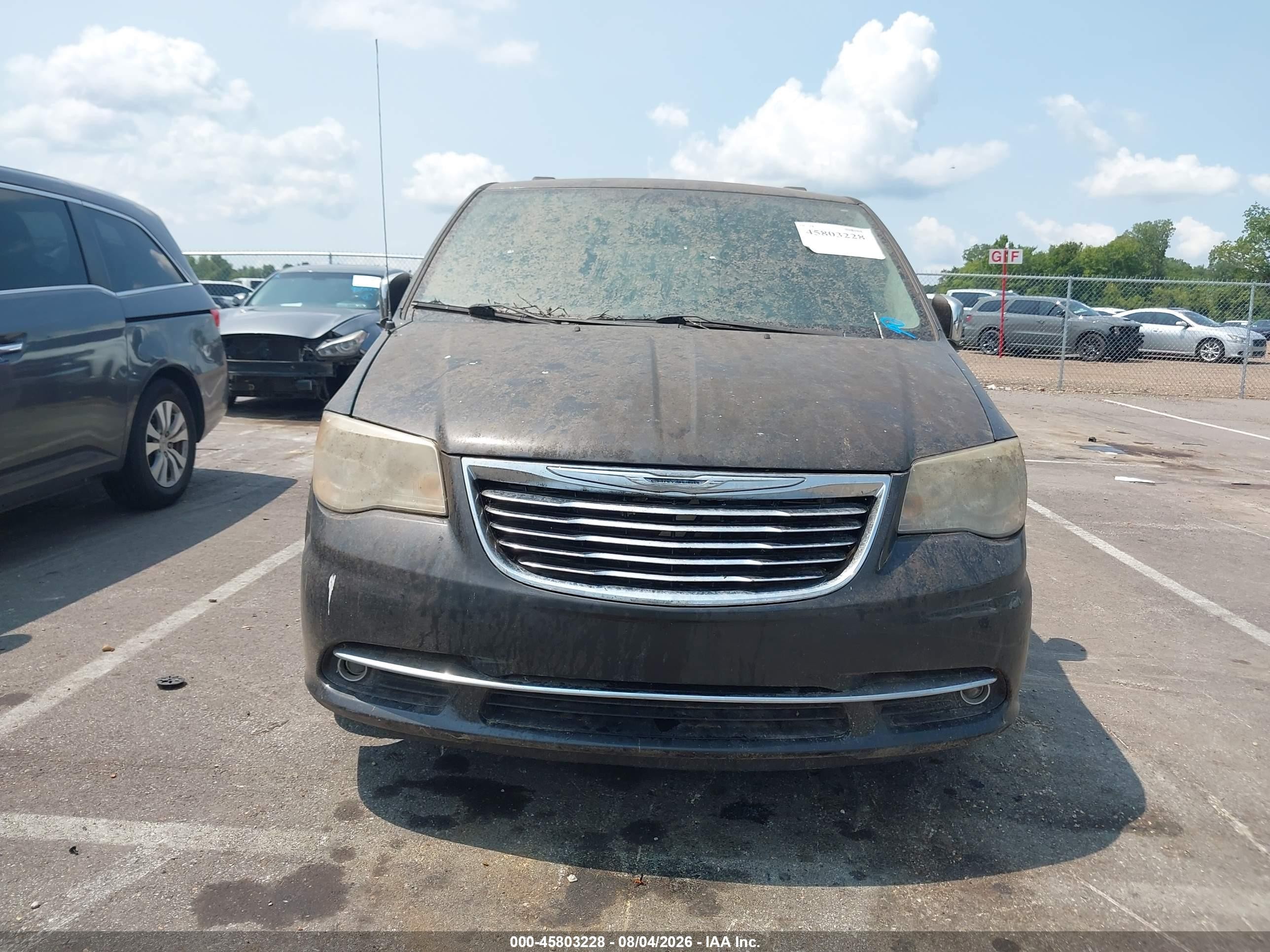 2012 Chrysler Town & Country Touring-l Серый vin: 2C4RC1CG2CR170822