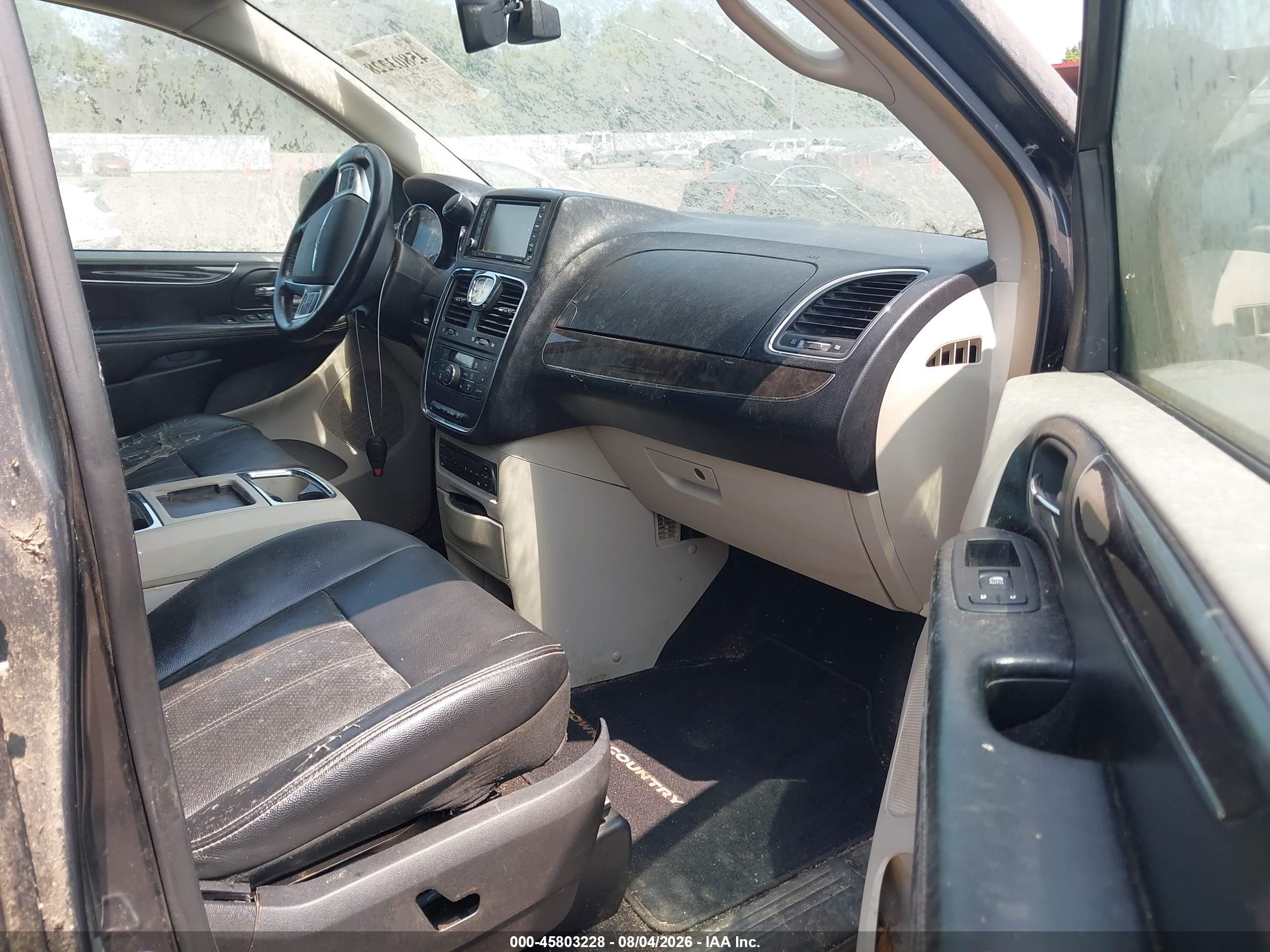 2012 Chrysler Town & Country Touring-l Серый vin: 2C4RC1CG2CR170822