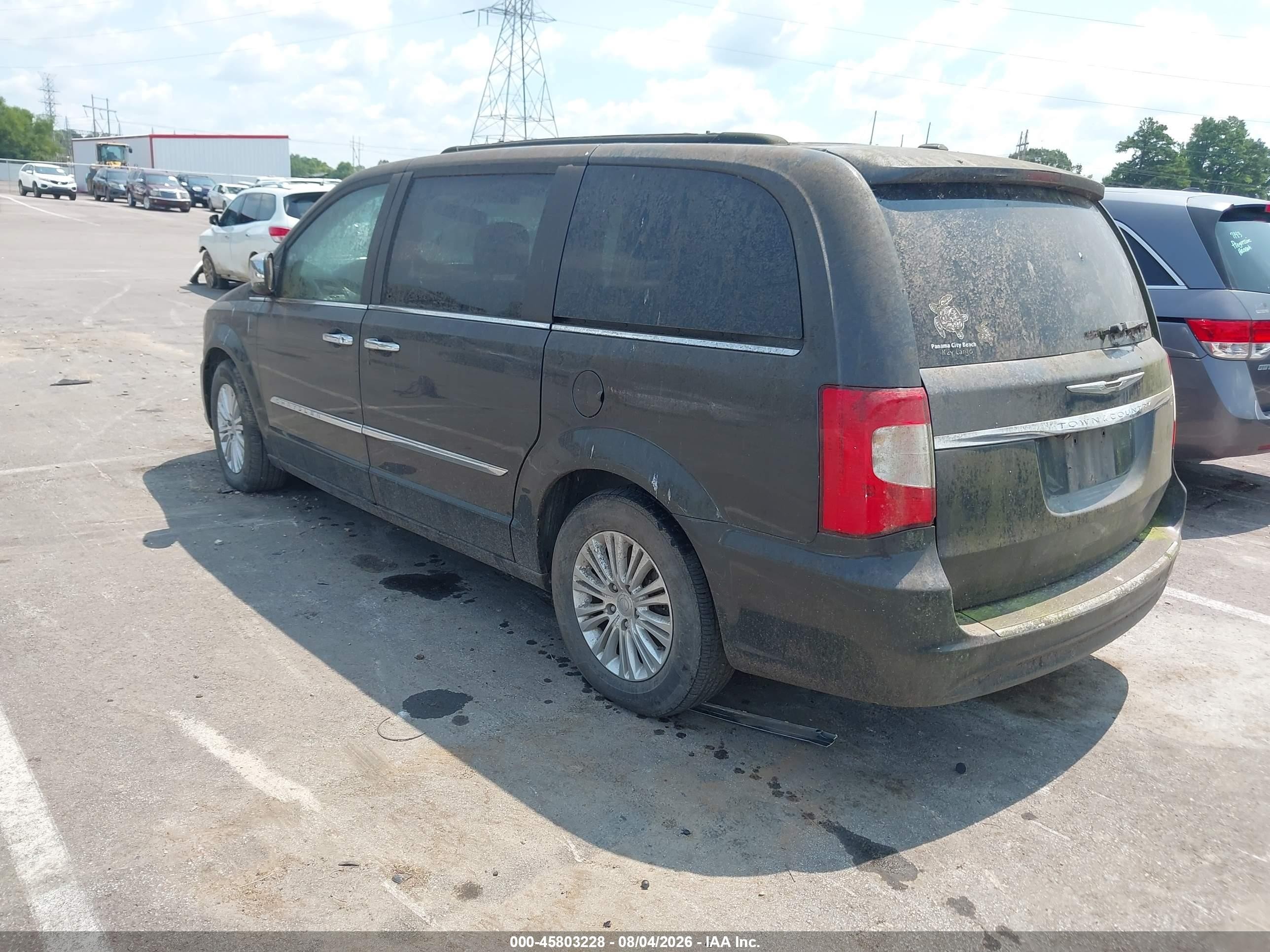 2012 Chrysler Town & Country Touring-l Серый vin: 2C4RC1CG2CR170822