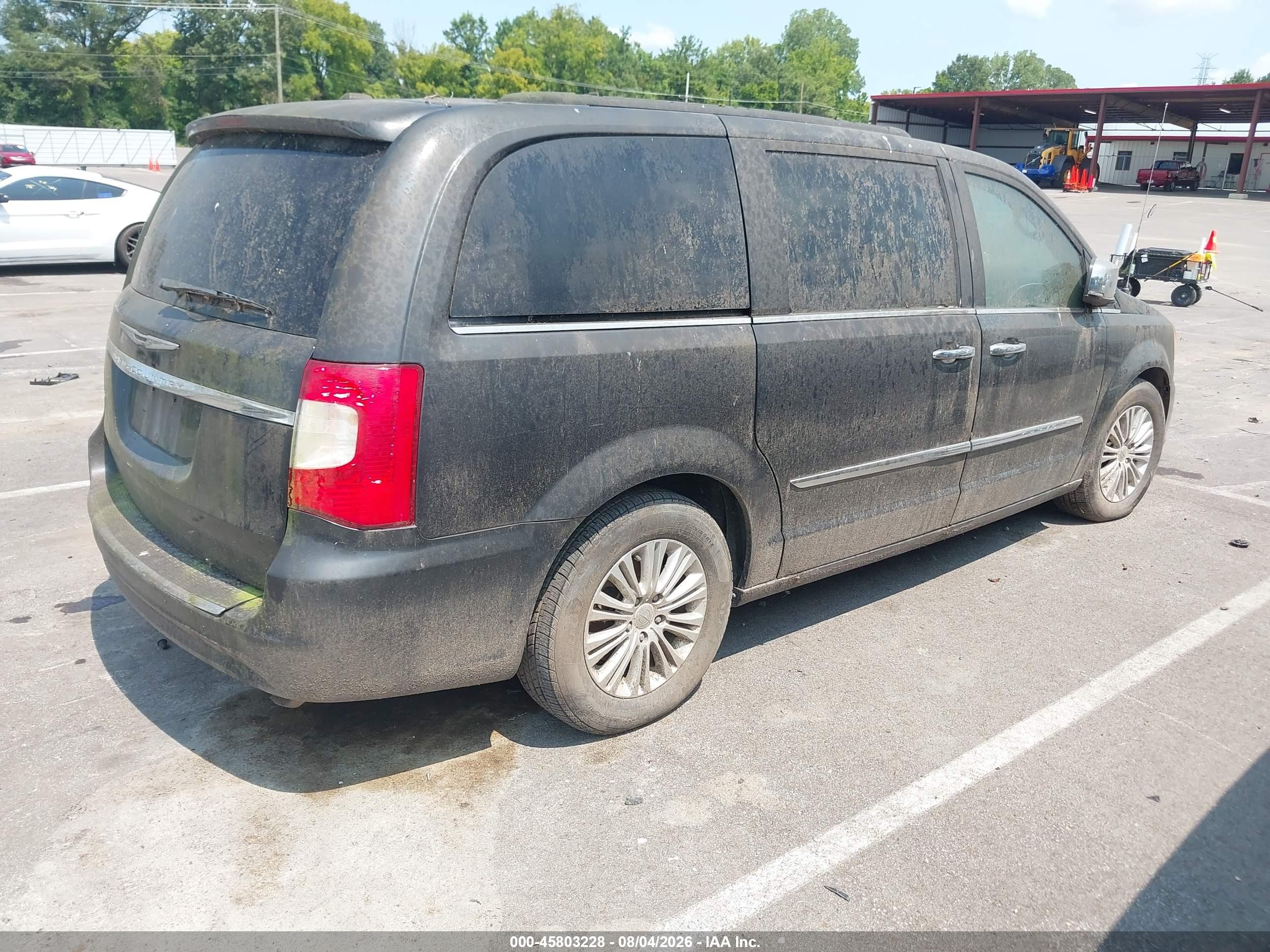 2012 Chrysler Town & Country Touring-l Серый vin: 2C4RC1CG2CR170822