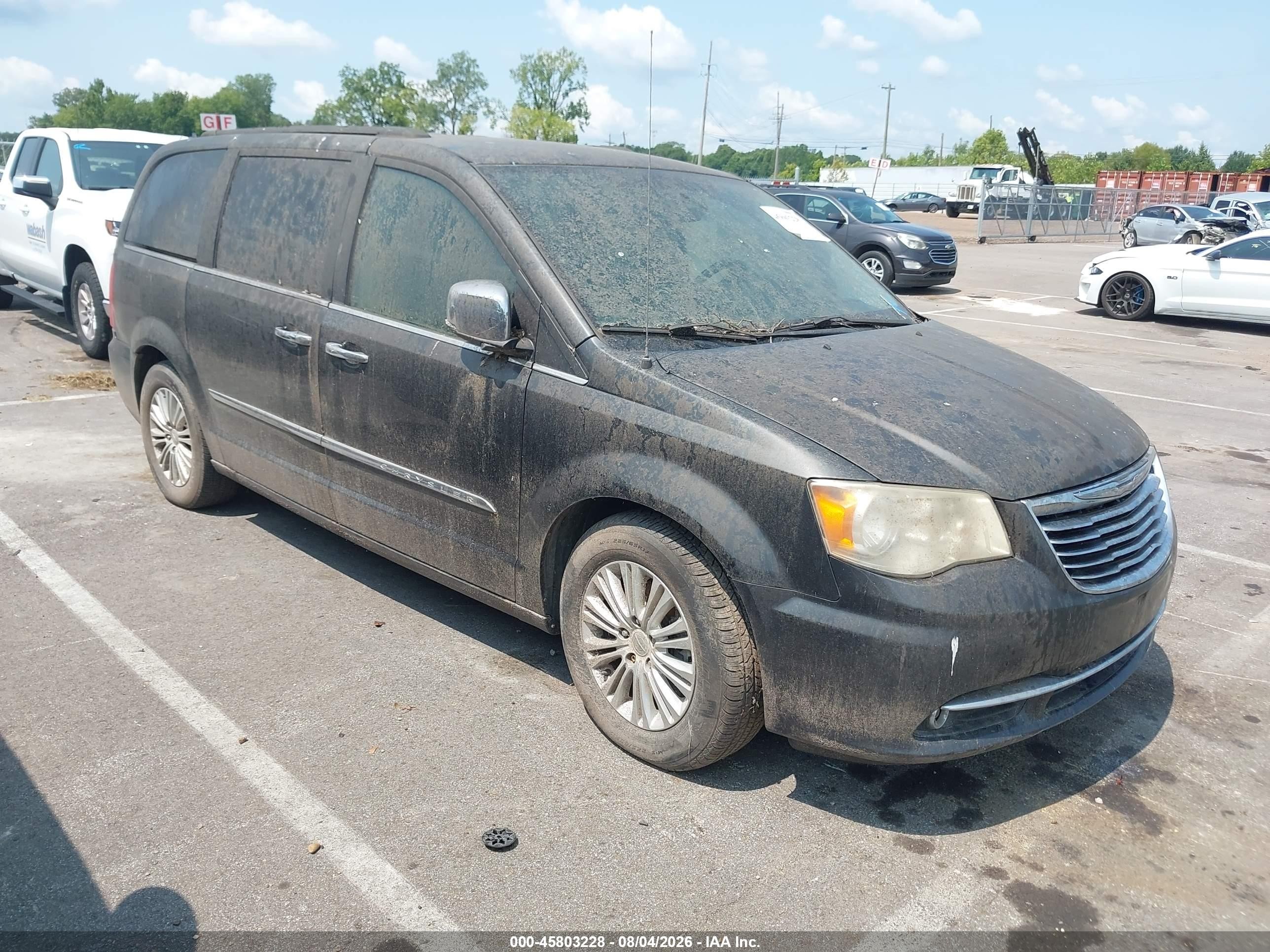 2012 Chrysler Town & Country Touring-l Серый vin: 2C4RC1CG2CR170822