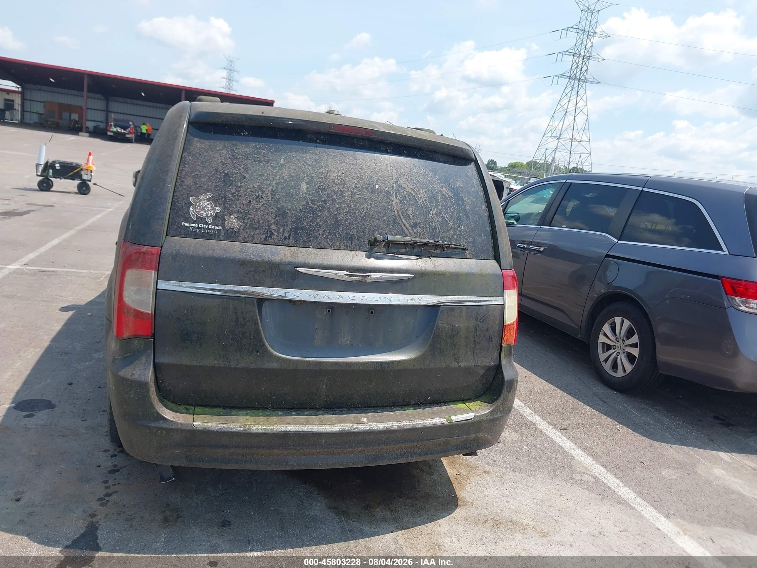 2012 Chrysler Town & Country Touring-l Серый vin: 2C4RC1CG2CR170822