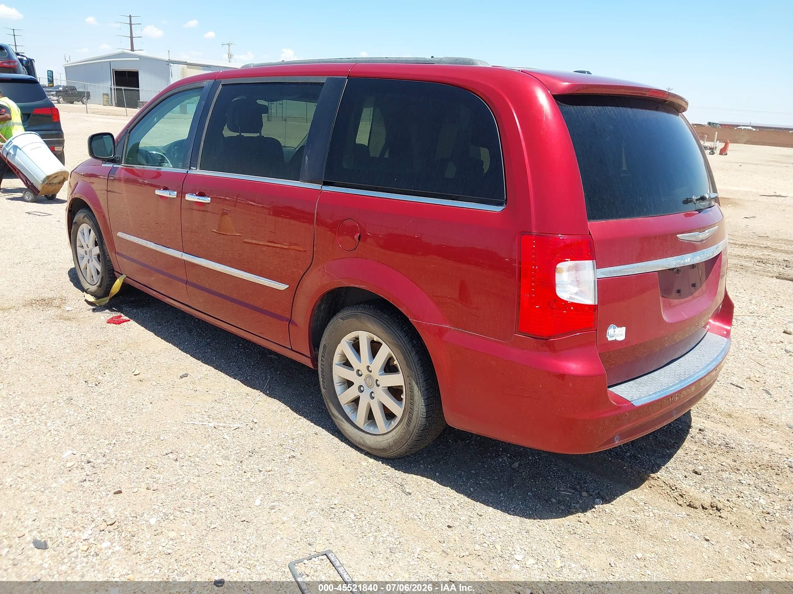 2012 Chrysler Town & Country Touring-l Темно-бордовый vin: 2C4RC1CG2CR273626