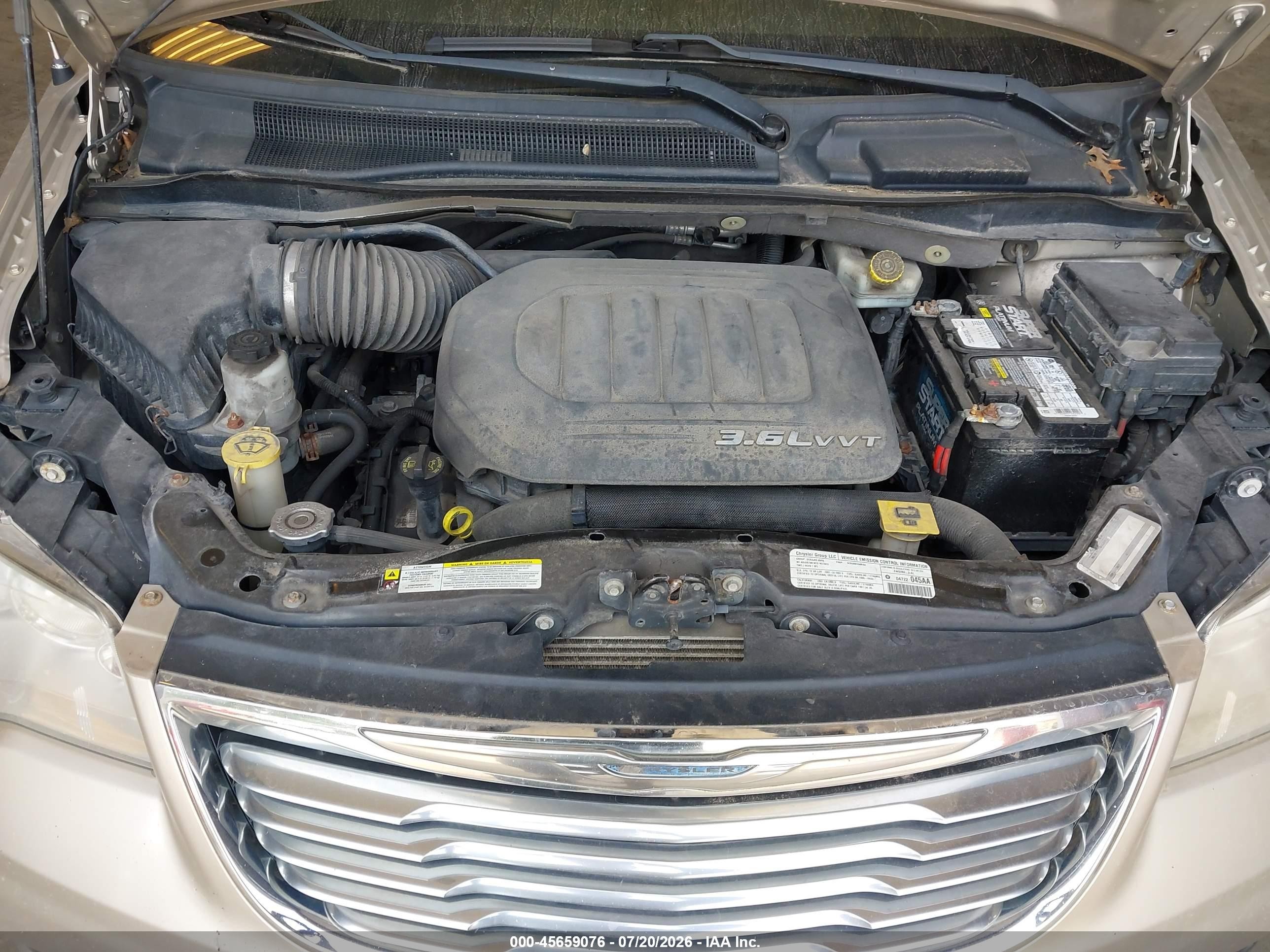 2013 Chrysler Town & Country Touring-l Желто-коричневый vin: 2C4RC1CG2DR510634