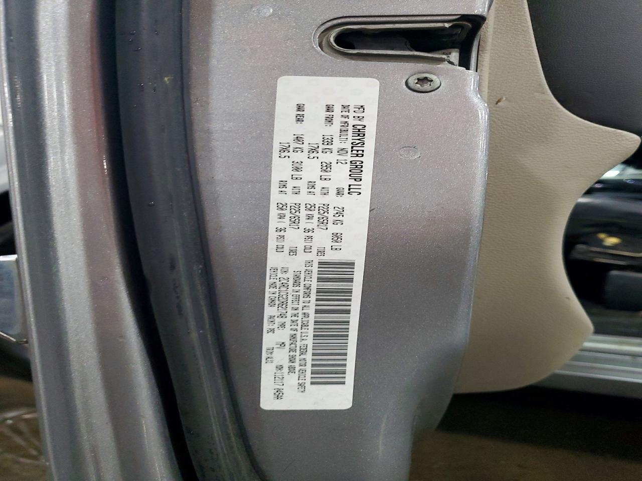 2013 Chrysler Town & Country Touring L Silver vin: 2C4RC1CG2DR621748
