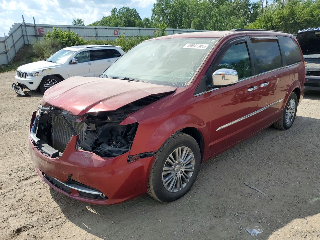2014 Chrysler Town & Country Touring L Red vin: 2C4RC1CG2ER108226