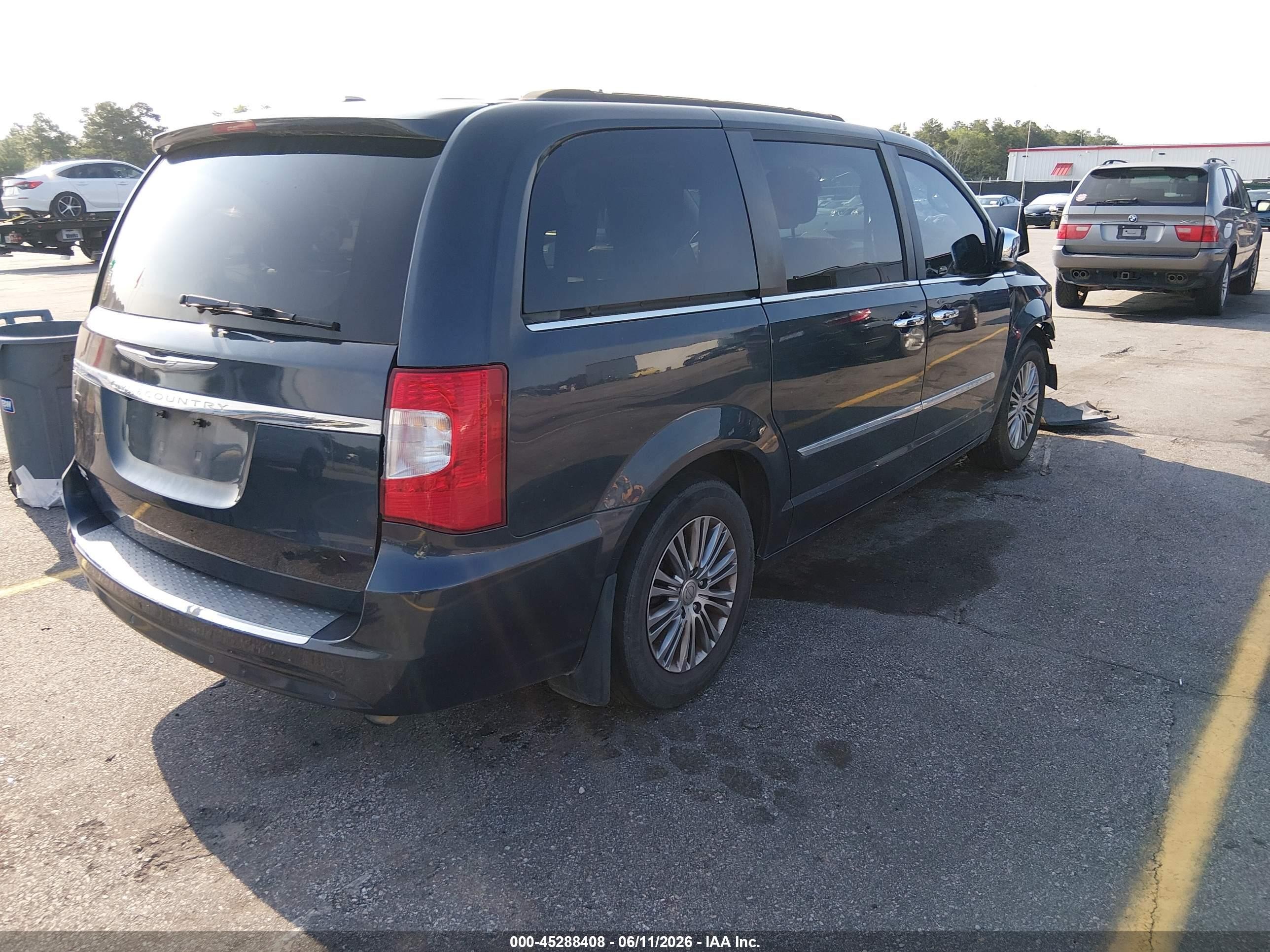 2014 Chrysler Town & Country Touring-l Blue vin: 2C4RC1CG2ER165266
