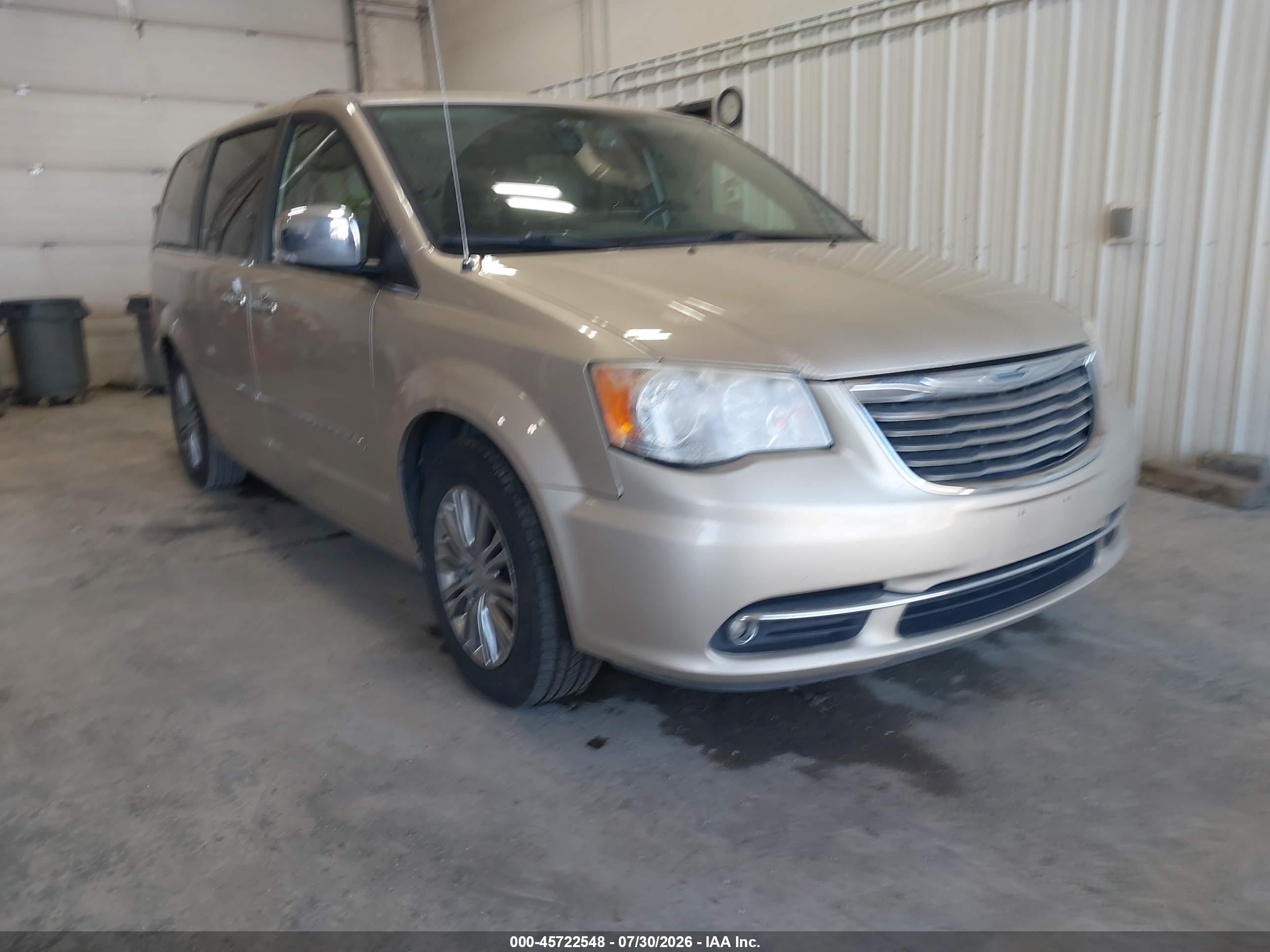 2014 Chrysler Town & Country Touring-l Gold vin: 2C4RC1CG2ER169009