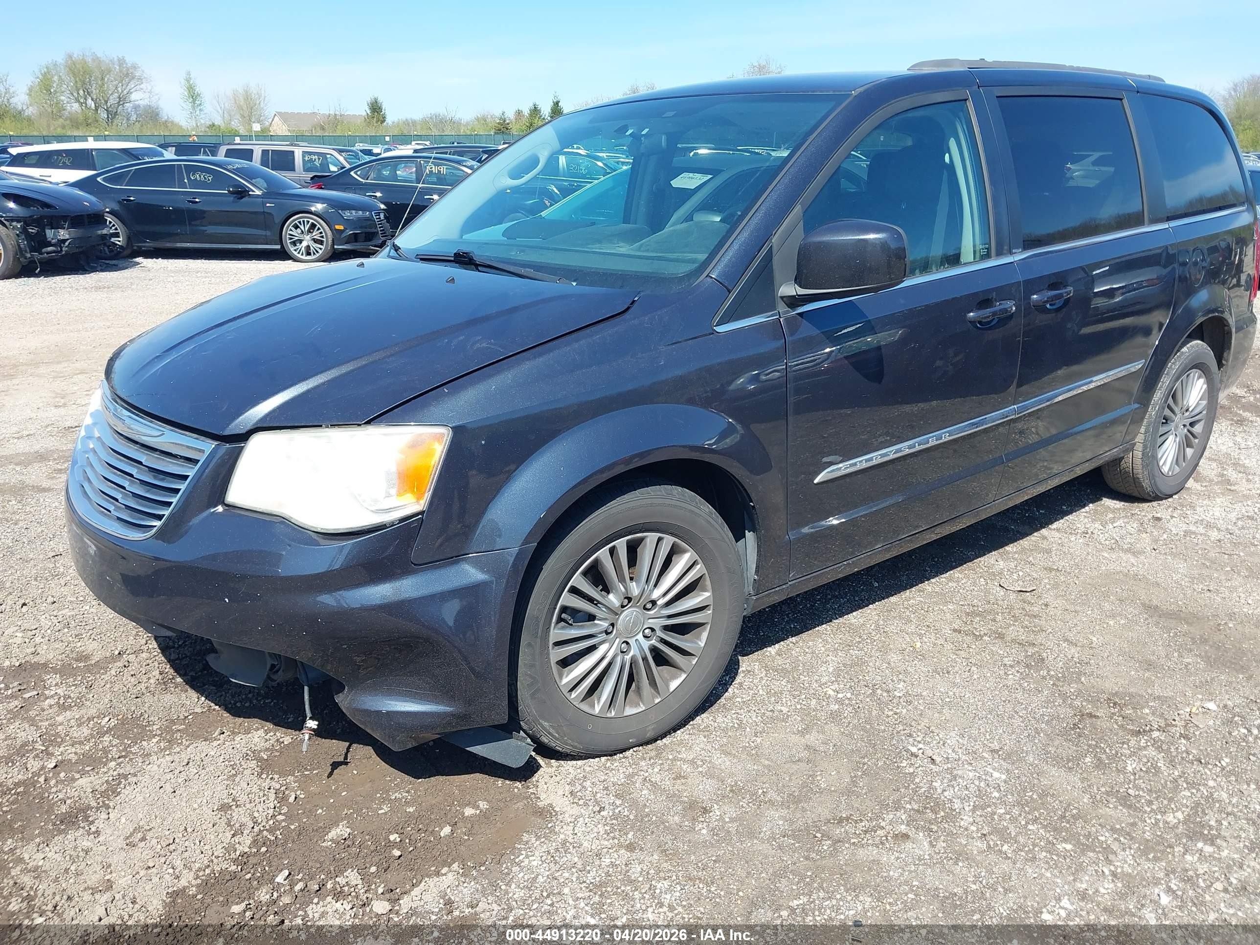 2014 Chrysler Town & Country Touring-l Black vin: 2C4RC1CG2ER188191