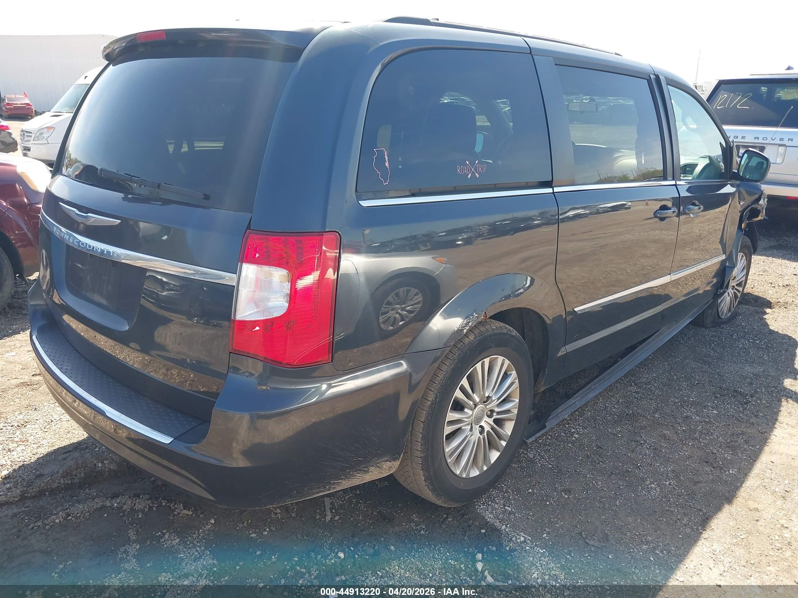 2014 Chrysler Town & Country Touring-l Black vin: 2C4RC1CG2ER188191