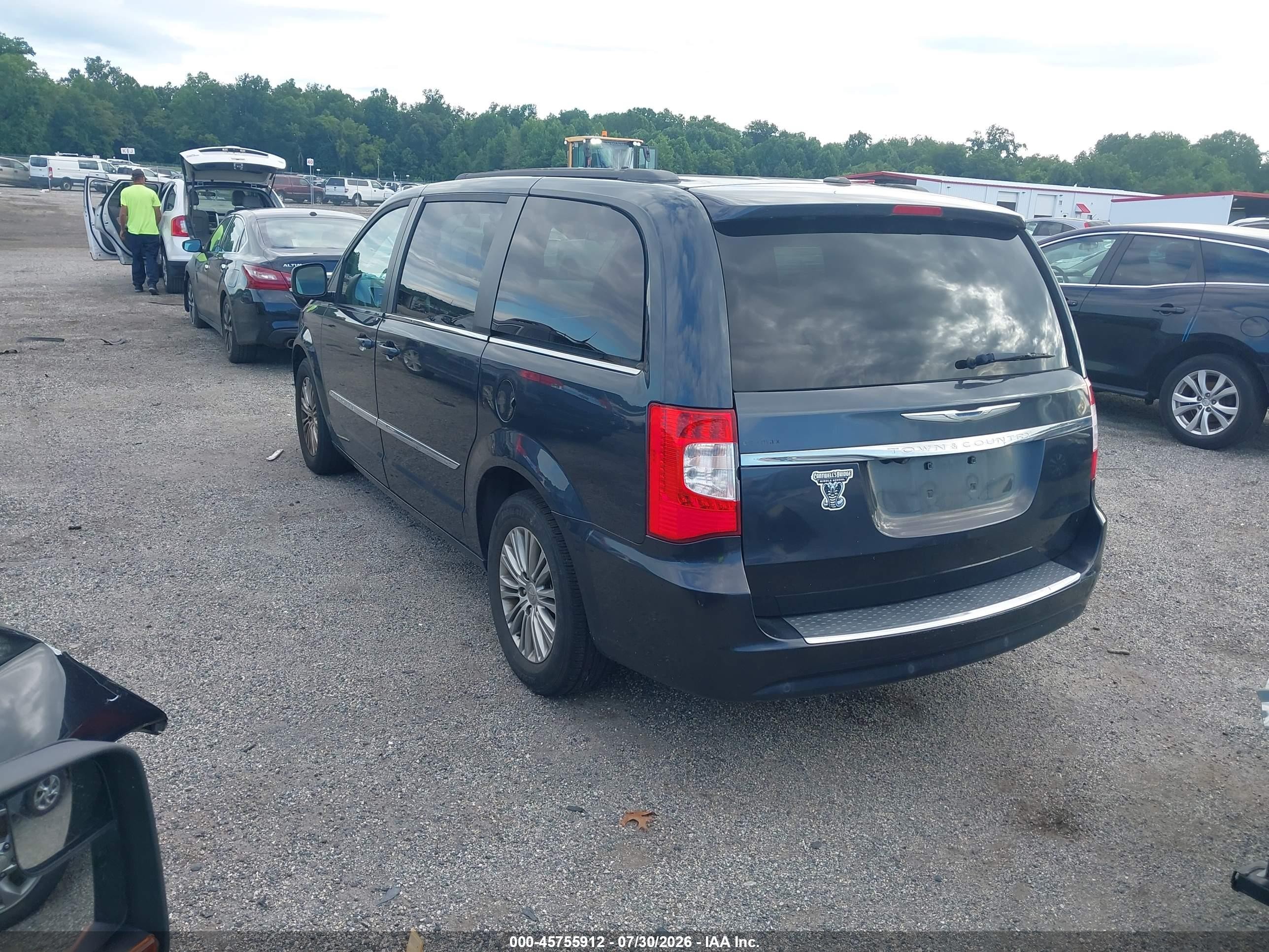 2014 Chrysler Town & Country Touring-l Black vin: 2C4RC1CG2ER449755