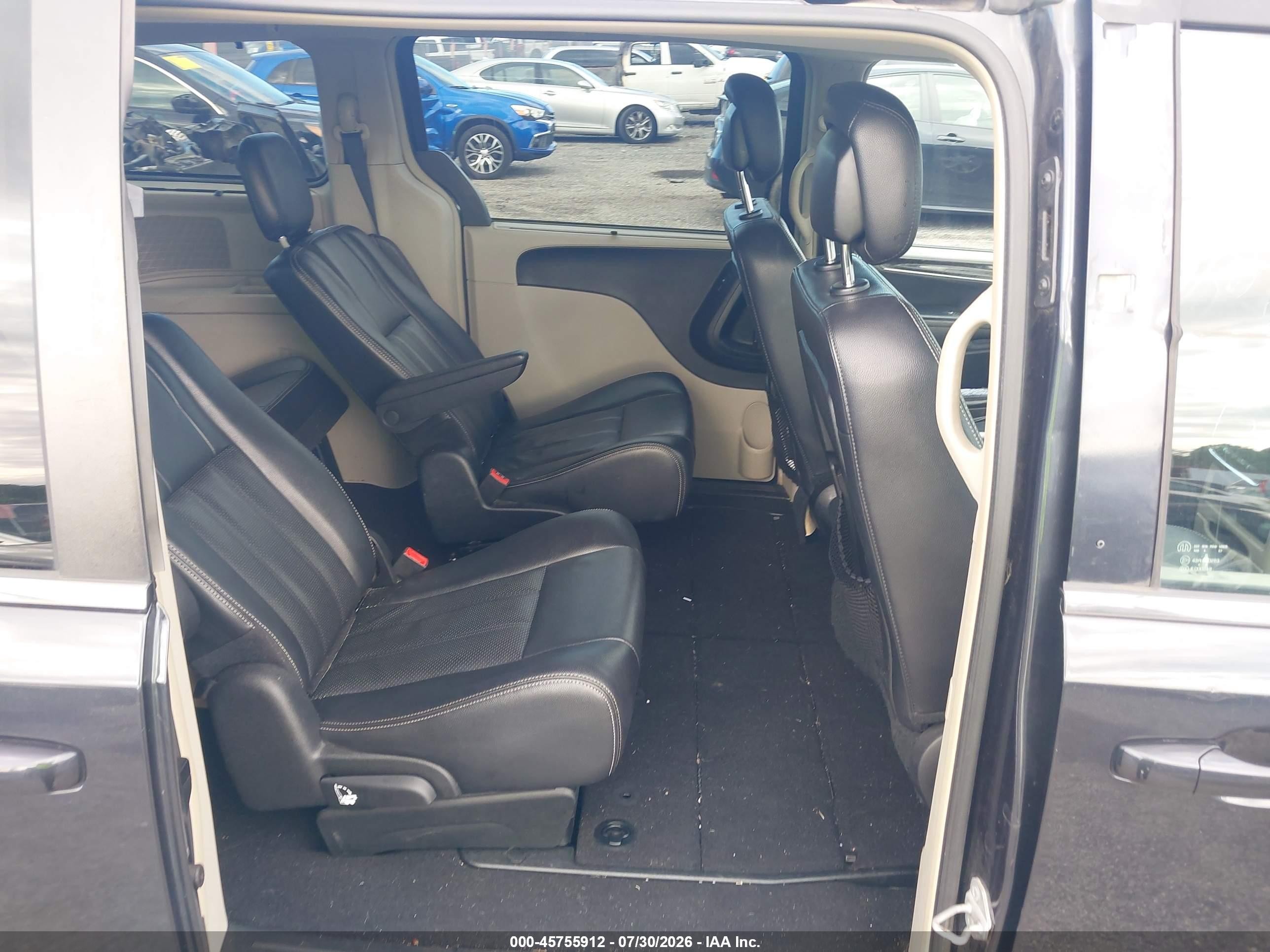 2014 Chrysler Town & Country Touring-l Black vin: 2C4RC1CG2ER449755
