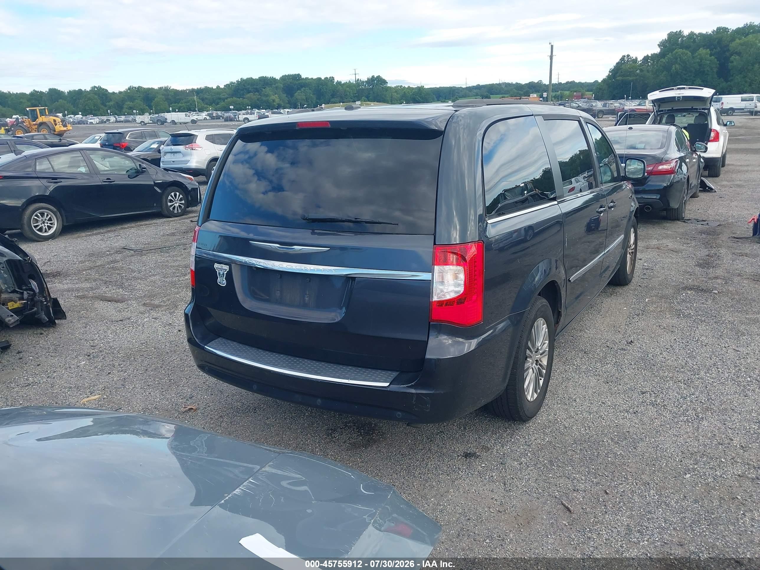 2014 Chrysler Town & Country Touring-l Black vin: 2C4RC1CG2ER449755