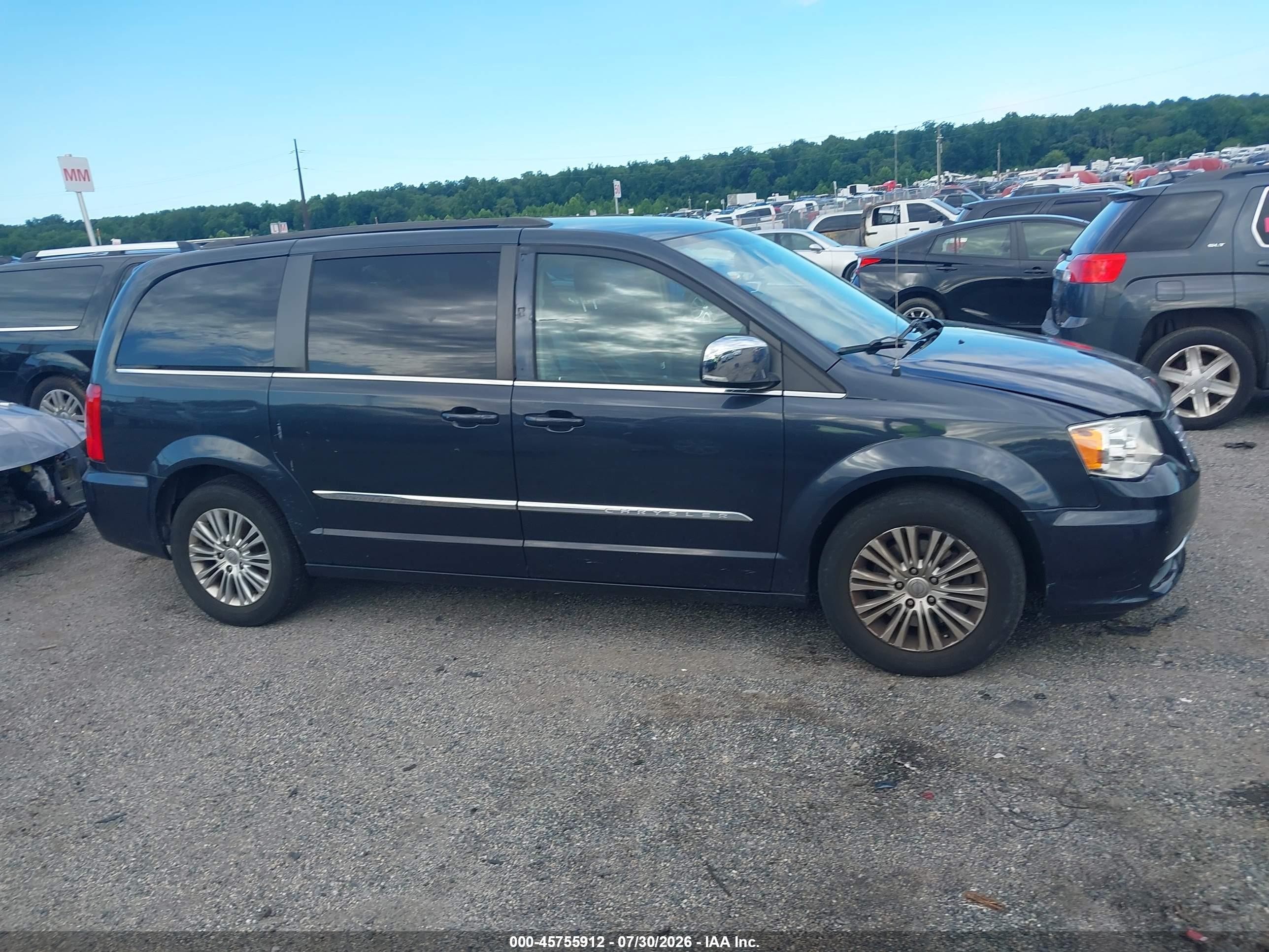 2014 Chrysler Town & Country Touring-l Black vin: 2C4RC1CG2ER449755