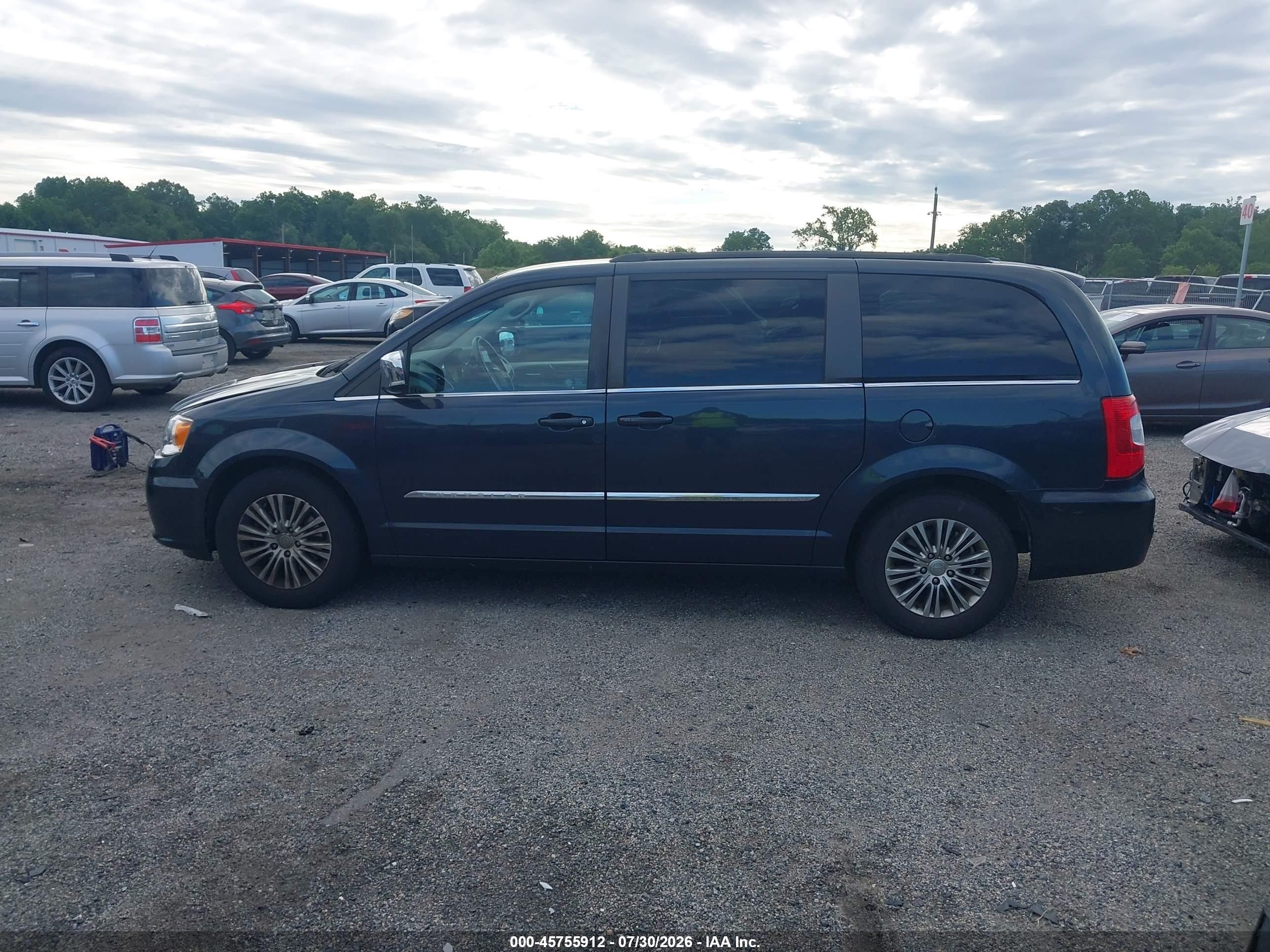2014 Chrysler Town & Country Touring-l Black vin: 2C4RC1CG2ER449755