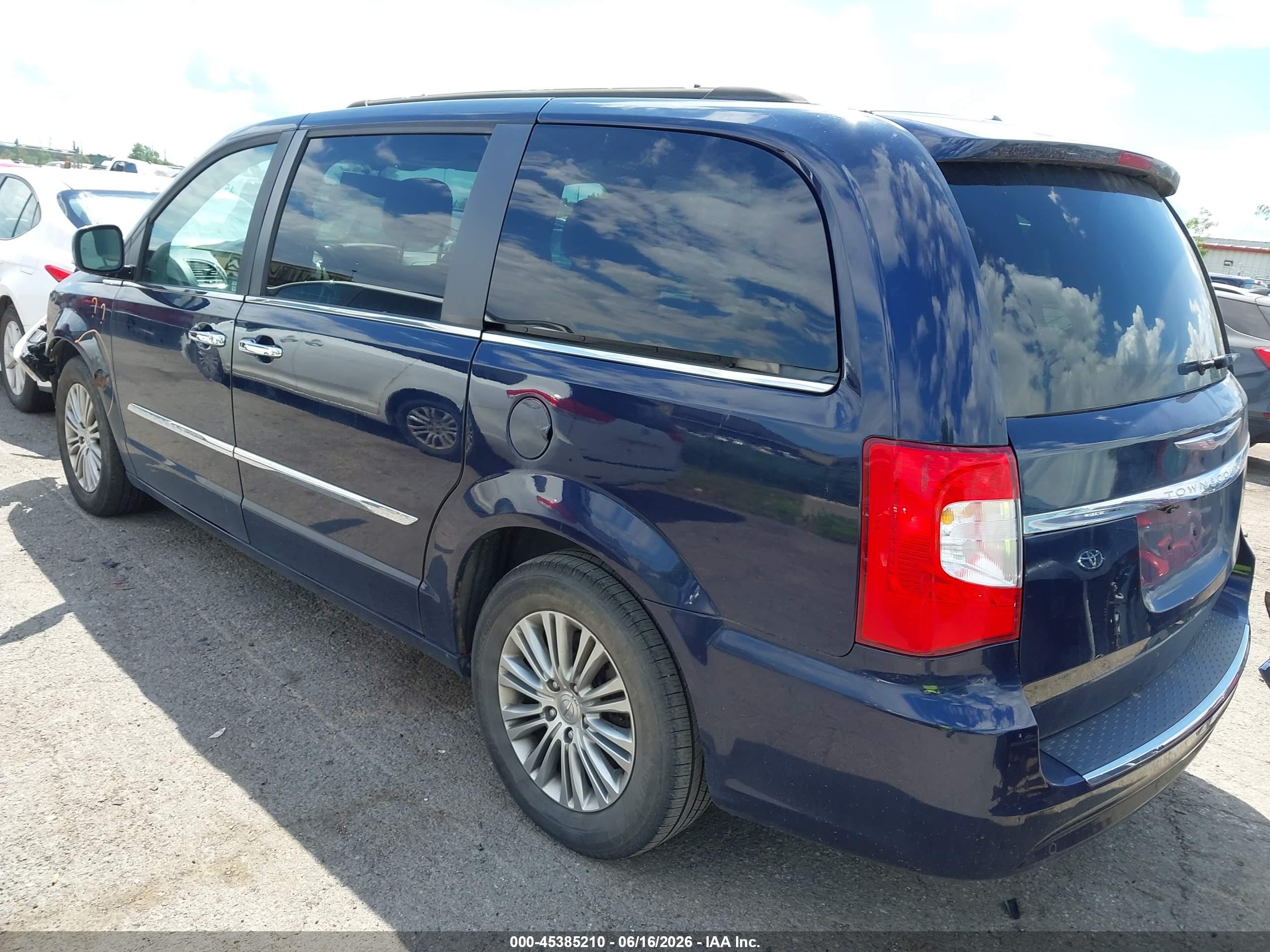 2014 Chrysler Town & Country Touring-l Blue vin: 2C4RC1CG2ER461601