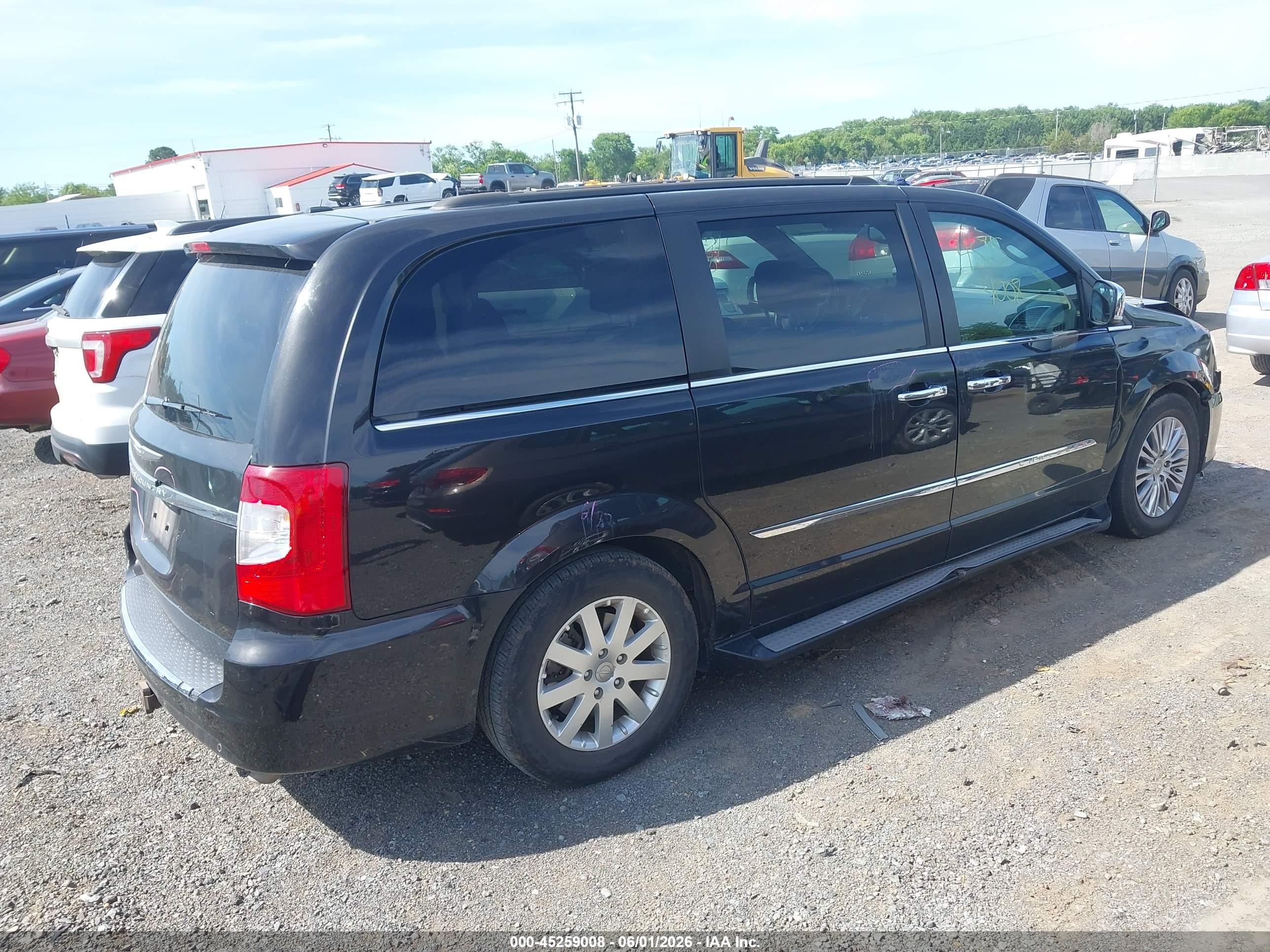 2015 Chrysler Town & Country Touring-l Черный vin: 2C4RC1CG2FR618464