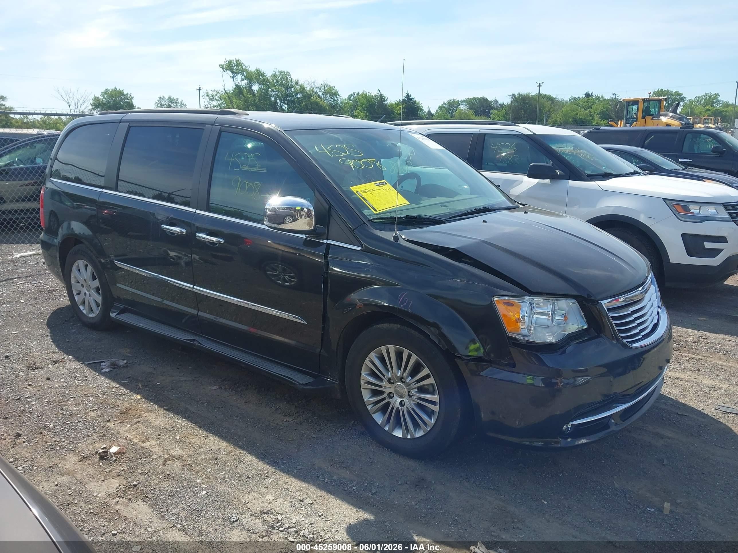 2015 Chrysler Town & Country Touring-l Черный vin: 2C4RC1CG2FR618464