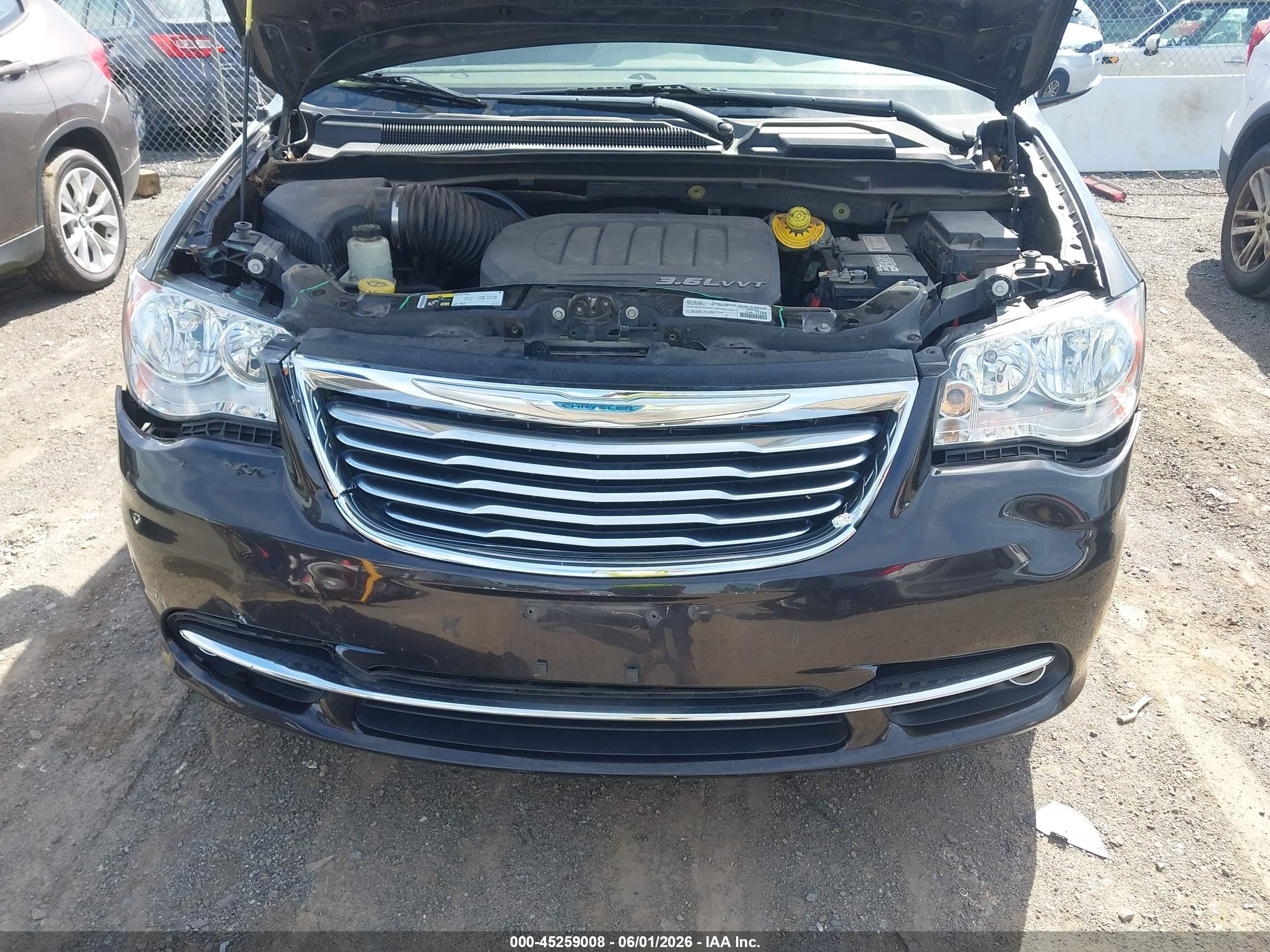 2015 Chrysler Town & Country Touring-l Черный vin: 2C4RC1CG2FR618464