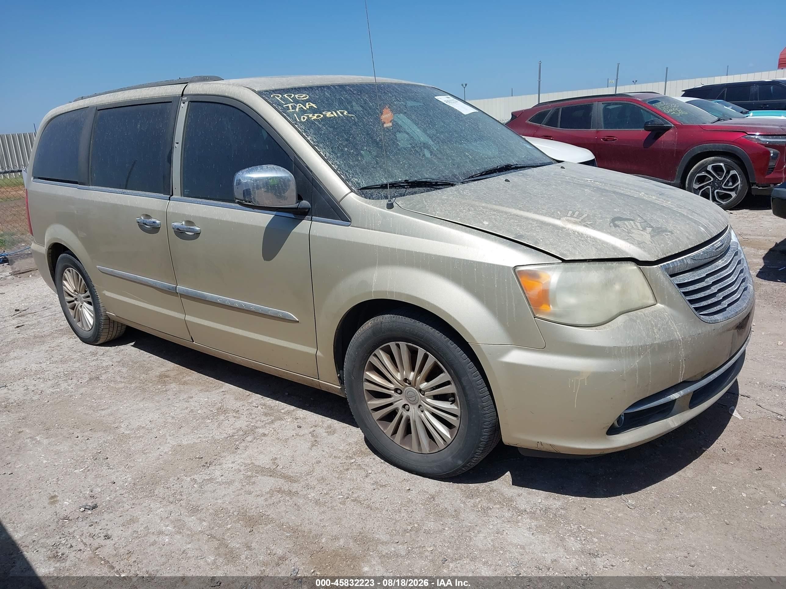 2012 Chrysler Town & Country Touring-l Gold vin: 2C4RC1CG3CR117482