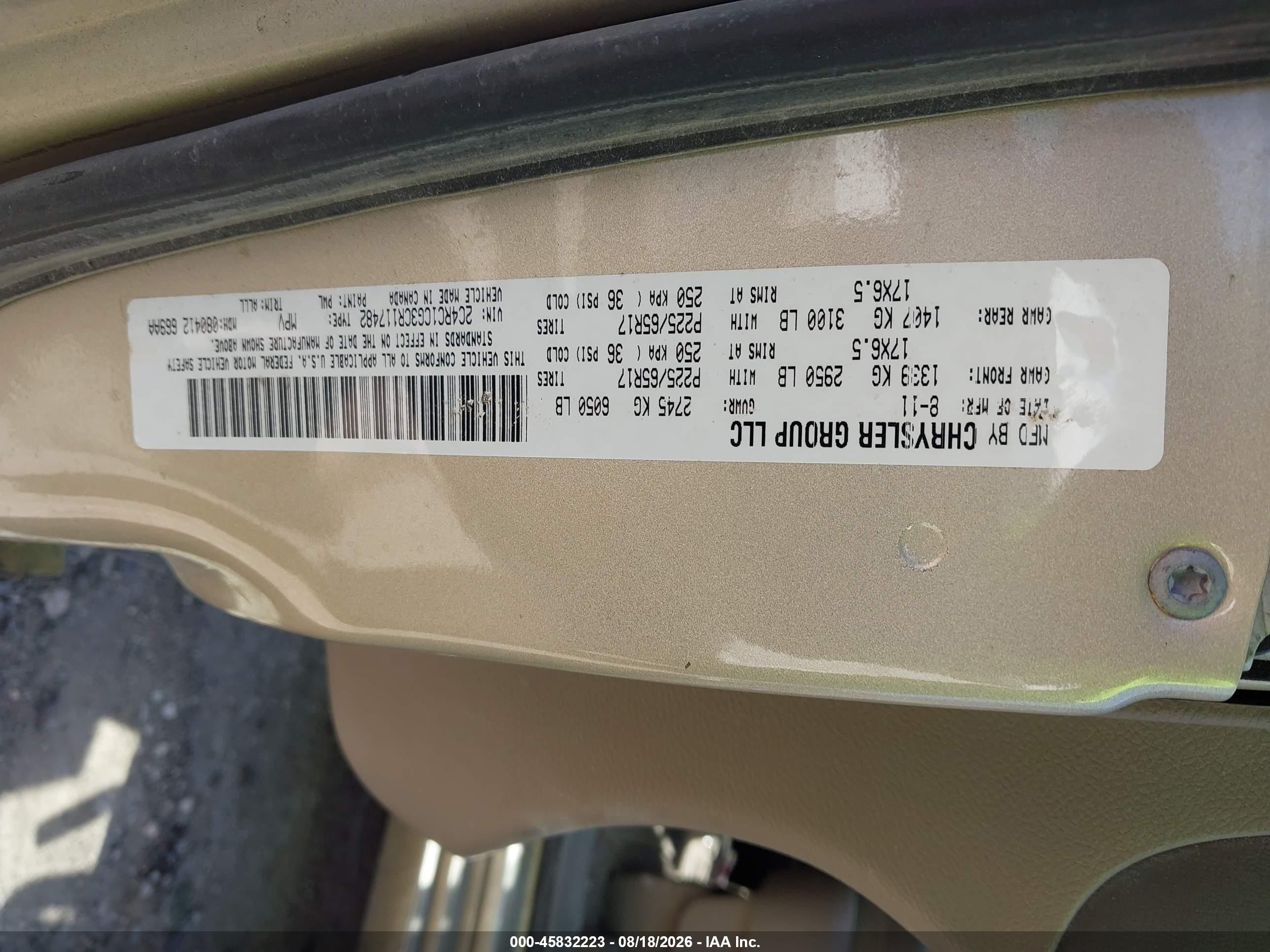 2012 Chrysler Town & Country Touring-l Gold vin: 2C4RC1CG3CR117482