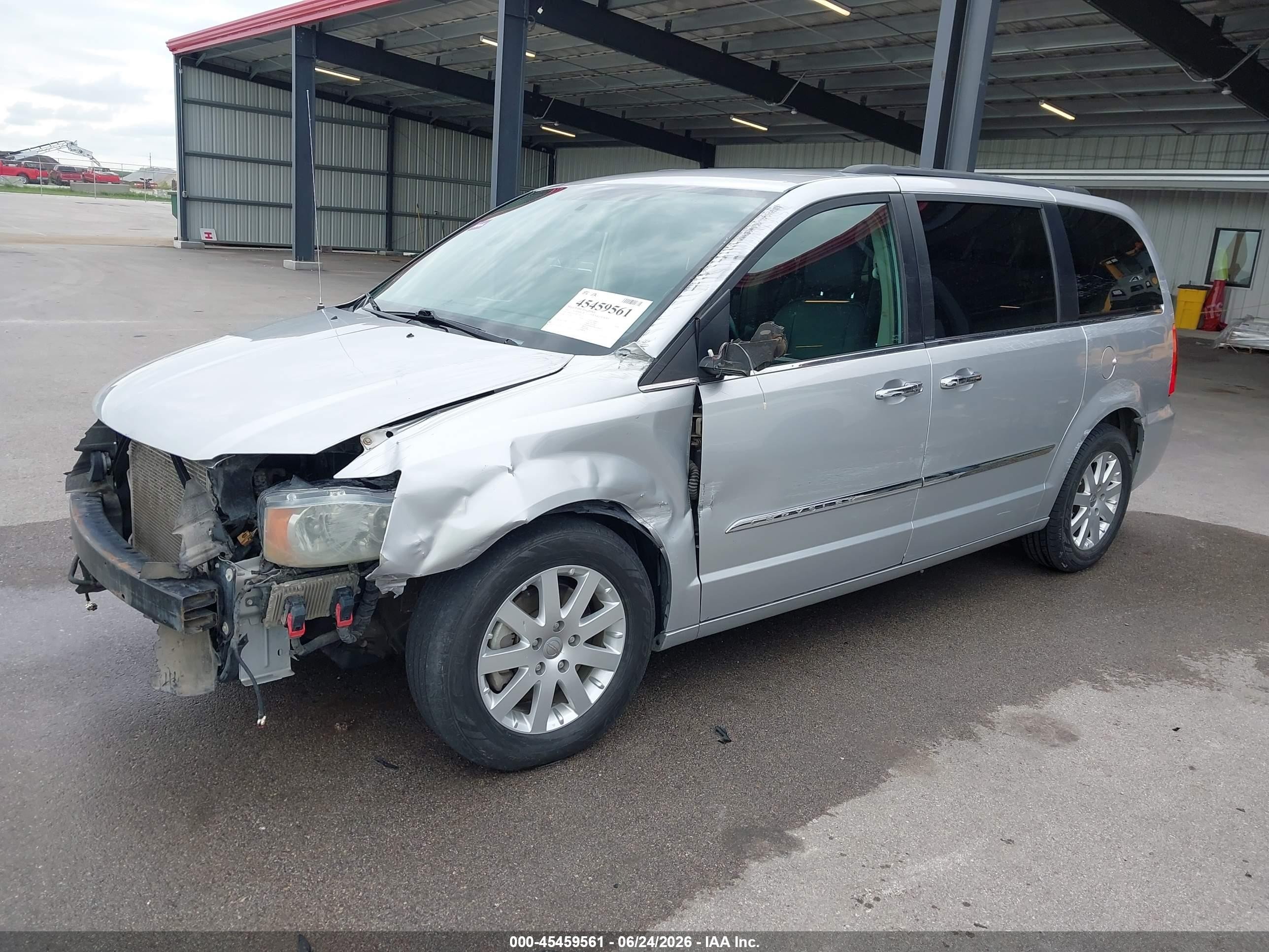 2012 Chrysler Town & Country Touring-l Silver vin: 2C4RC1CG3CR232616