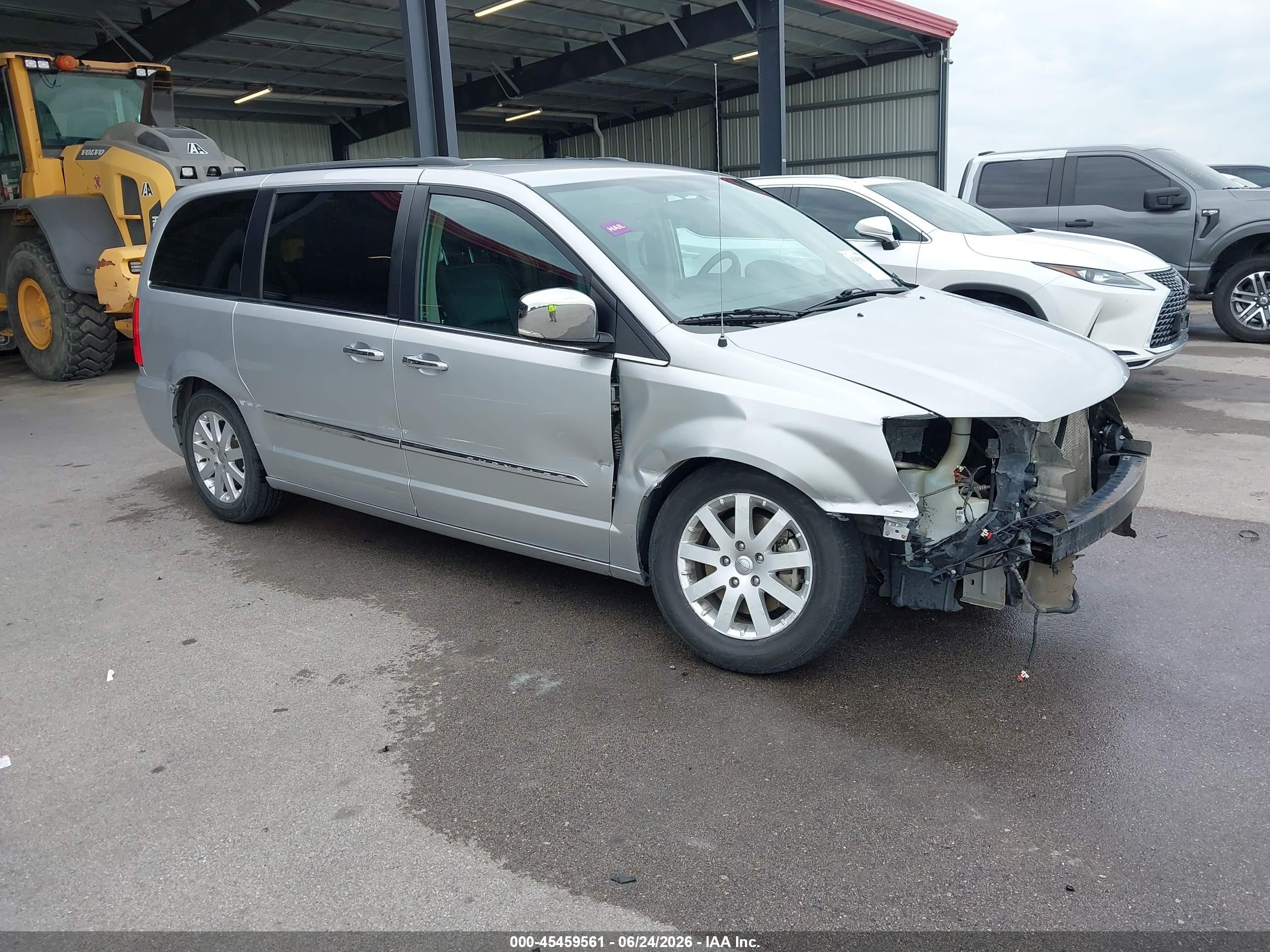 2012 Chrysler Town & Country Touring-l Silver vin: 2C4RC1CG3CR232616