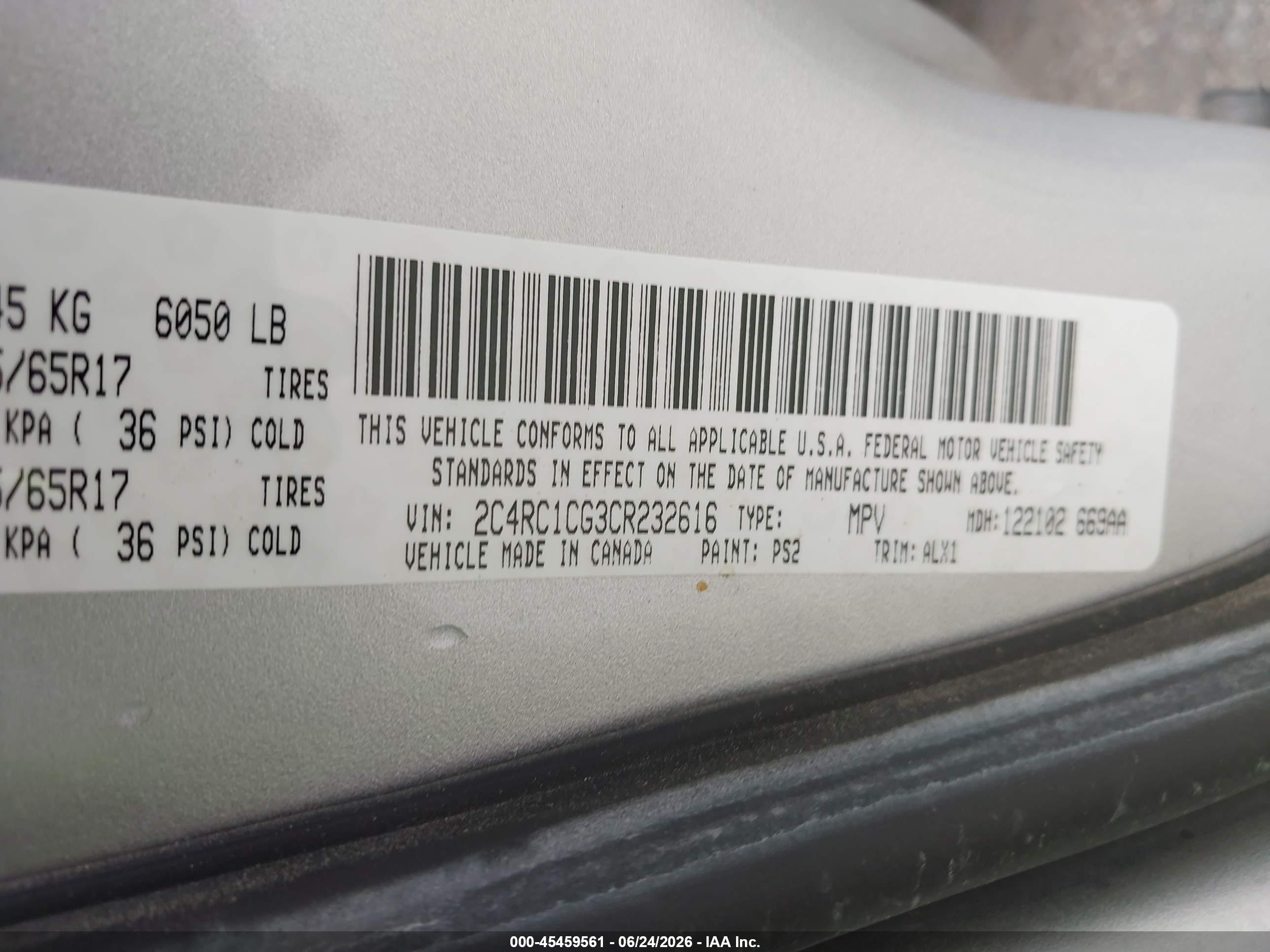 2012 Chrysler Town & Country Touring-l Silver vin: 2C4RC1CG3CR232616