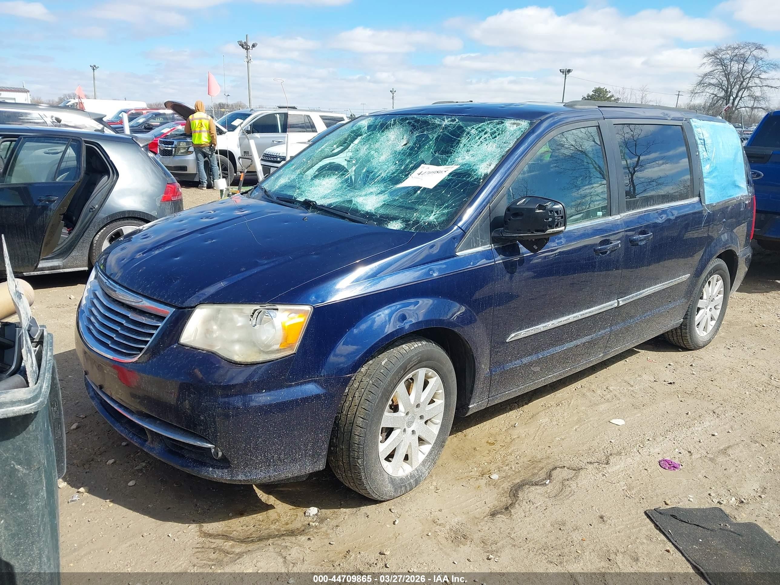 2012 Chrysler Town & Country Touring-l Blue vin: 2C4RC1CG3CR261226