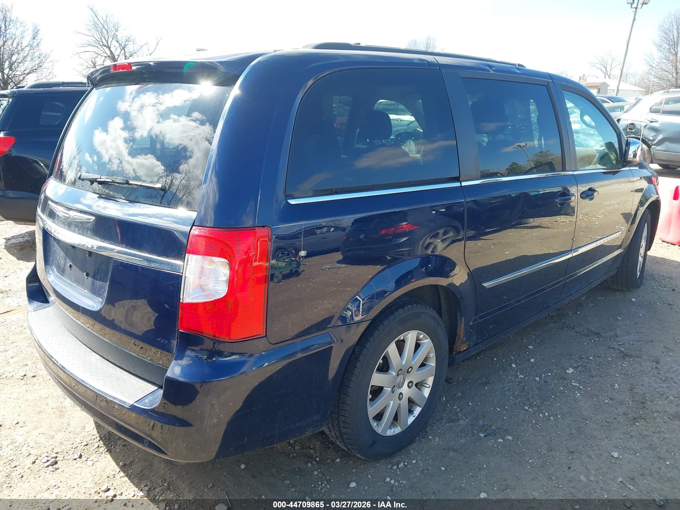 2012 Chrysler Town & Country Touring-l Blue vin: 2C4RC1CG3CR261226