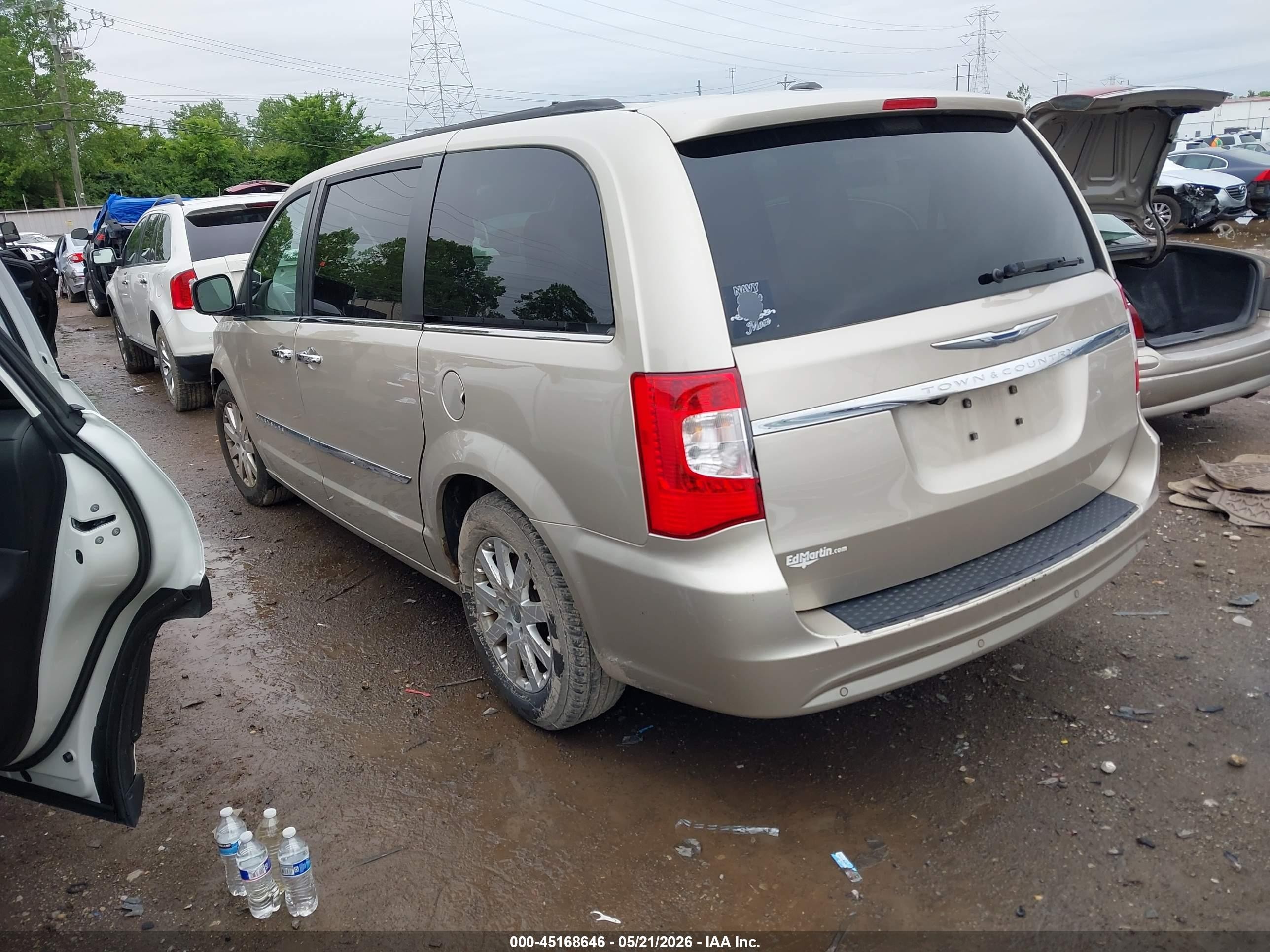 2012 Chrysler Town & Country Touring-l Gold vin: 2C4RC1CG3CR401730
