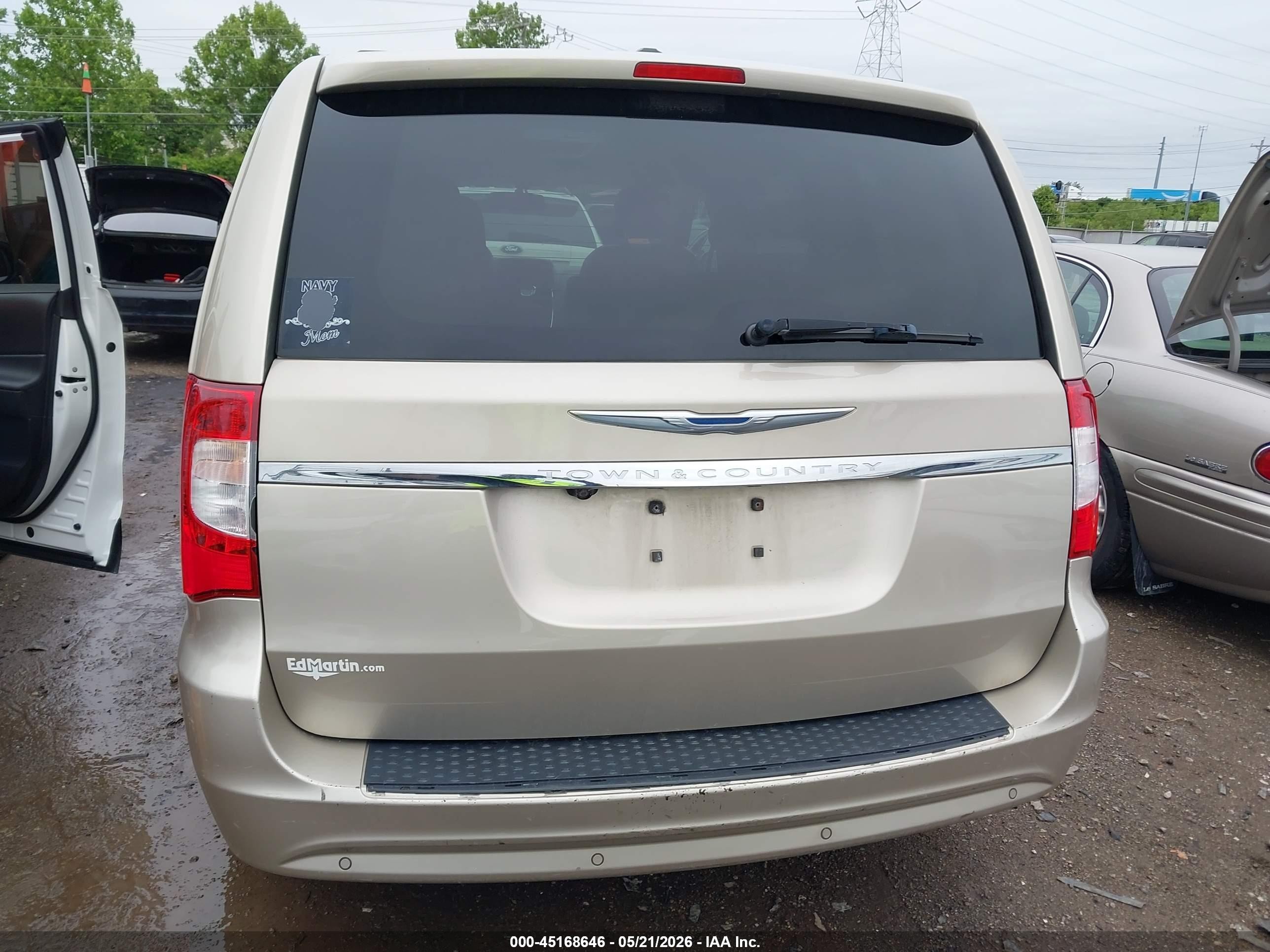 2012 Chrysler Town & Country Touring-l Gold vin: 2C4RC1CG3CR401730