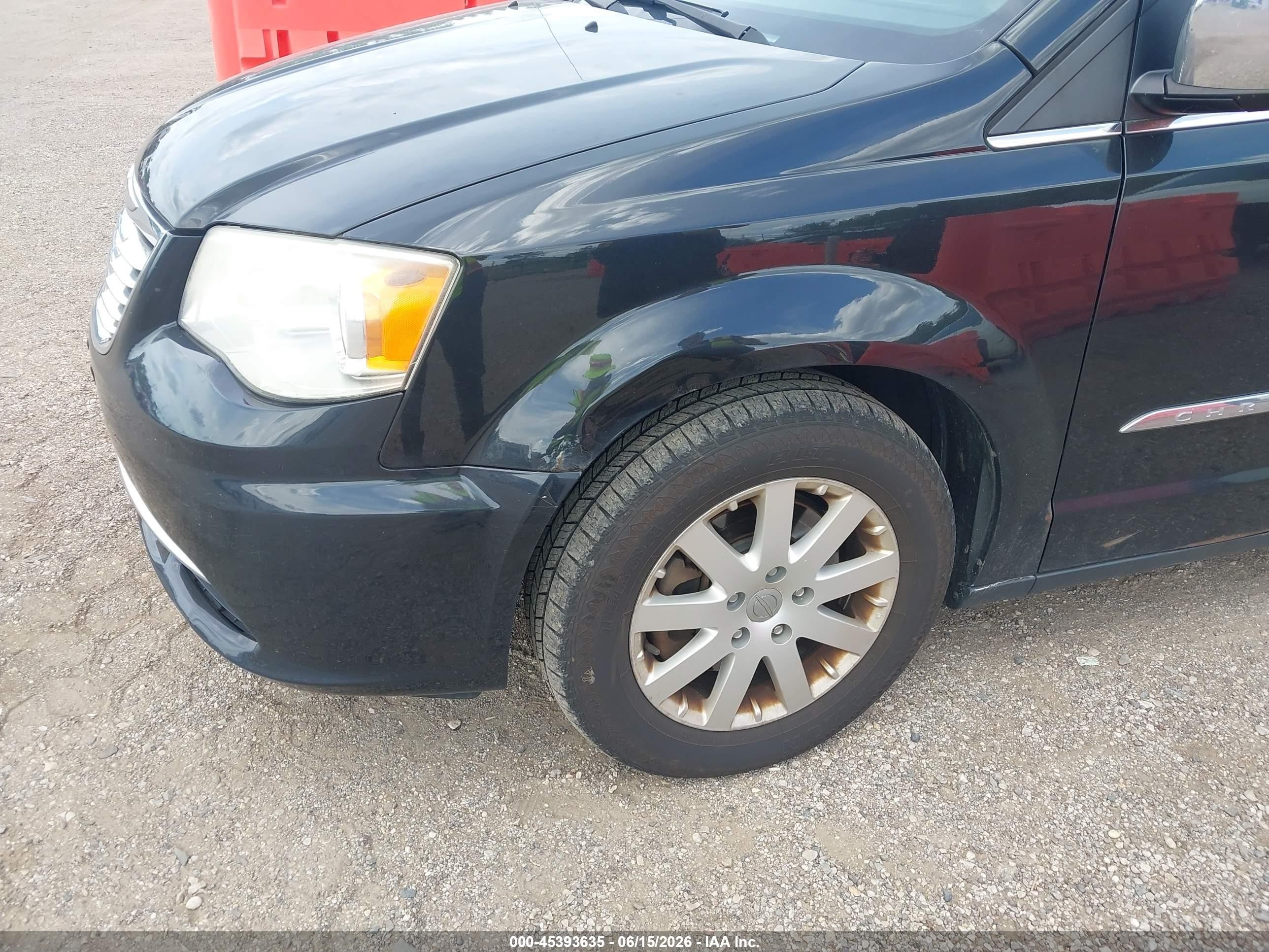 2012 Chrysler Town & Country Touring-l Black vin: 2C4RC1CG3CR416115