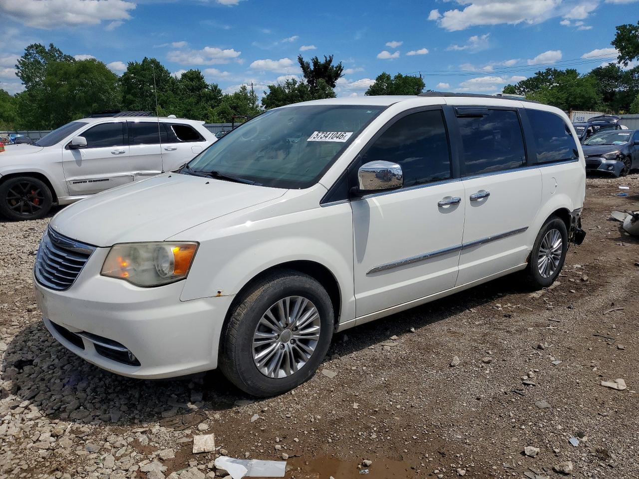 2013 Chrysler Town-country White vin: 2C4RC1CG3DR542380