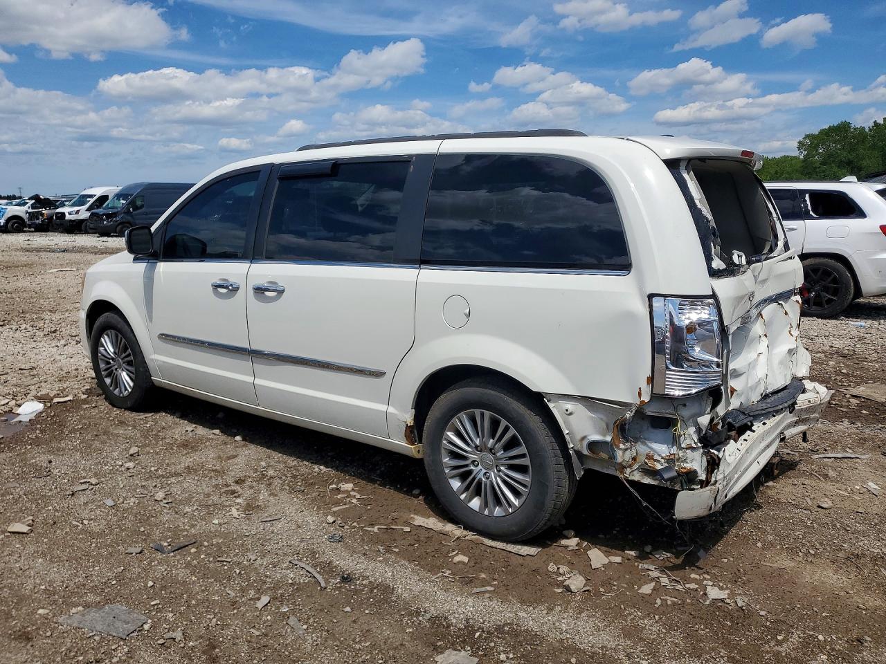 2013 Chrysler Town-country White vin: 2C4RC1CG3DR542380