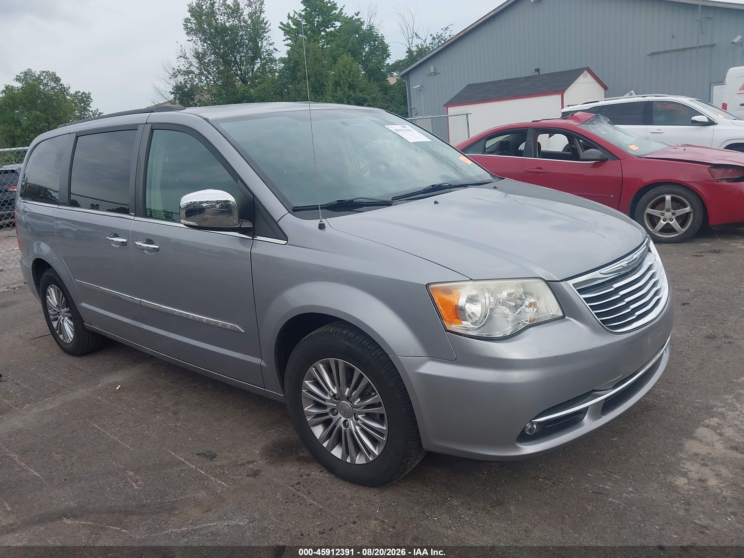 2013 Chrysler Town & Country Touring-l Silver vin: 2C4RC1CG3DR785719