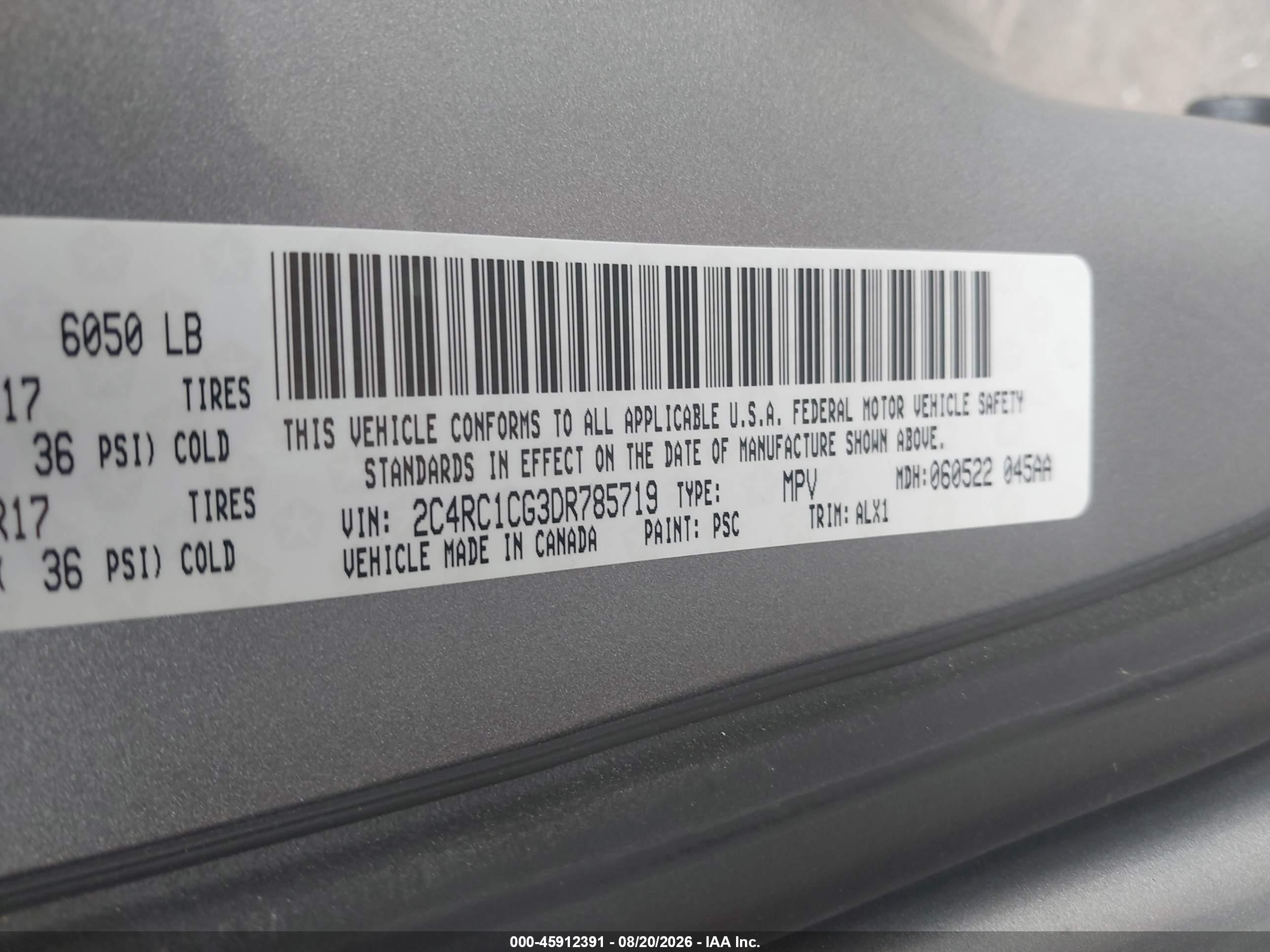 2013 Chrysler Town & Country Touring-l Silver vin: 2C4RC1CG3DR785719