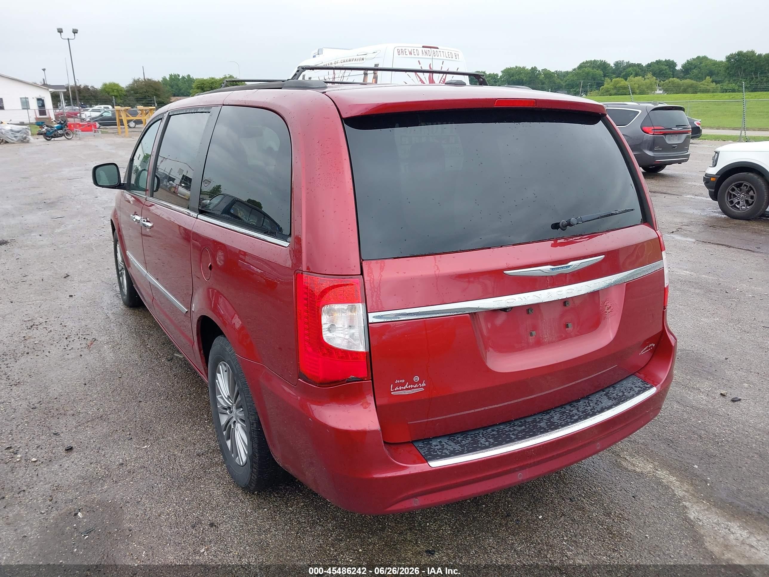 2014 Chrysler Town & Country Touring-l Burgundy vin: 2C4RC1CG3ER284833